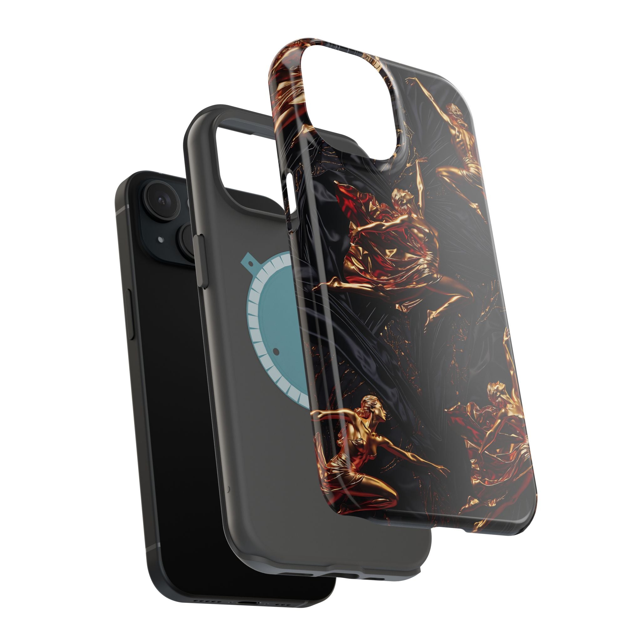 Gold Sculpture Phone Case for iPhone 13-17 & Samsung Galaxy S26