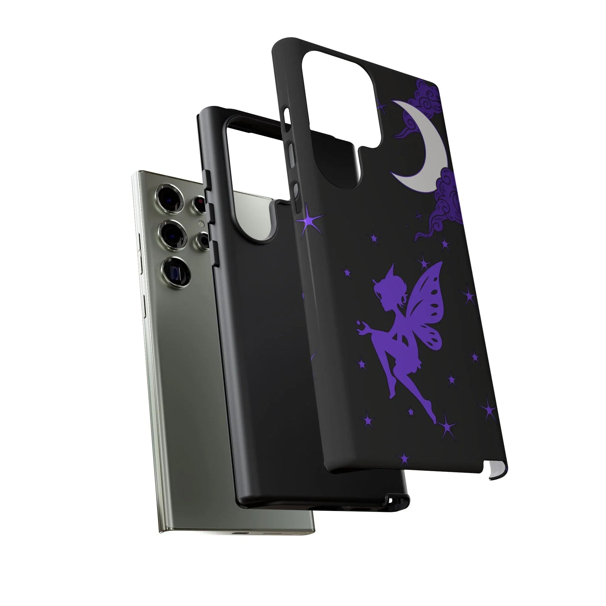 Moonlit Fairy Phone Case for iPhone 8-16 and Galaxy S10-S23 - KARARMDESIGN