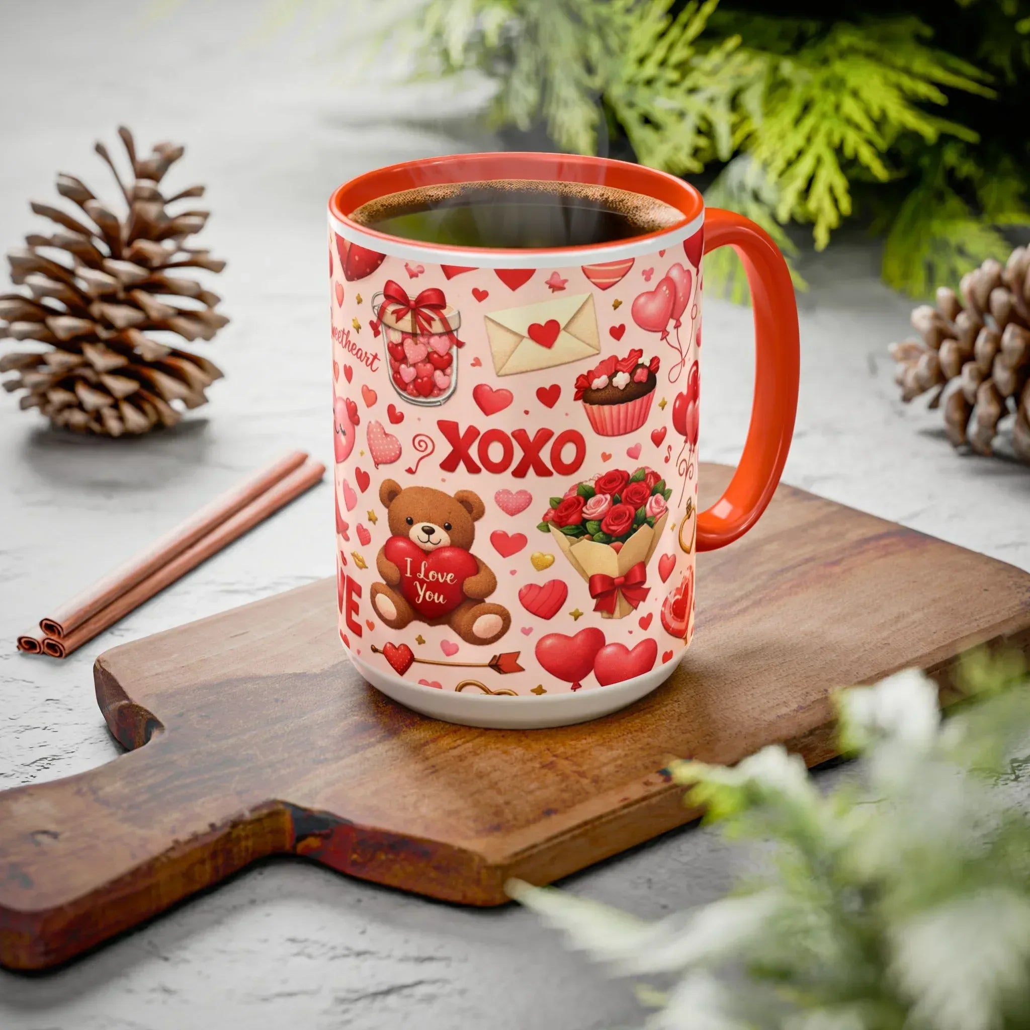Sweetheart Love Mug - Colorful Mugs (11oz, 15oz) - KARARMDESIGN