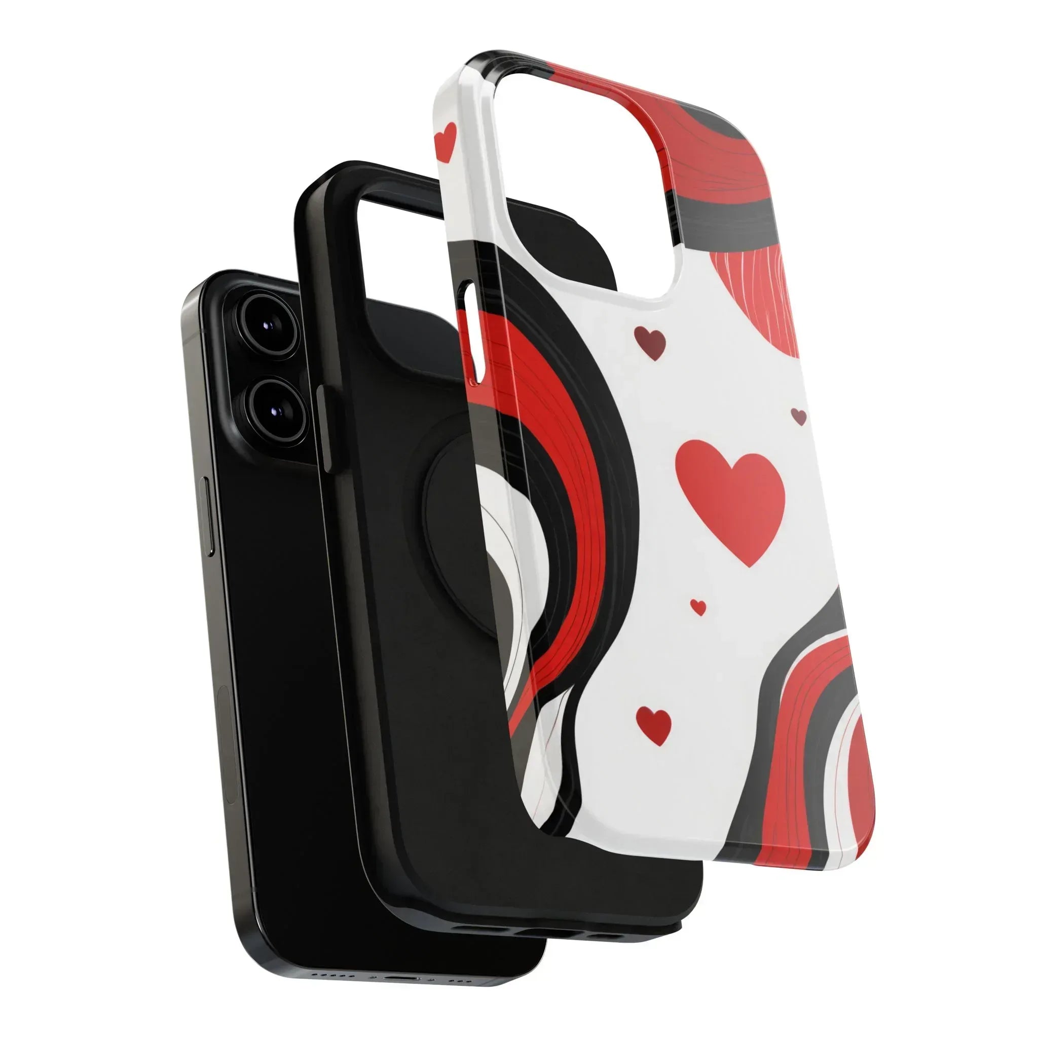 Red Romance Phone Case for iPhone 11-17 and Galaxy S21-S22 - KARARMDESIGN