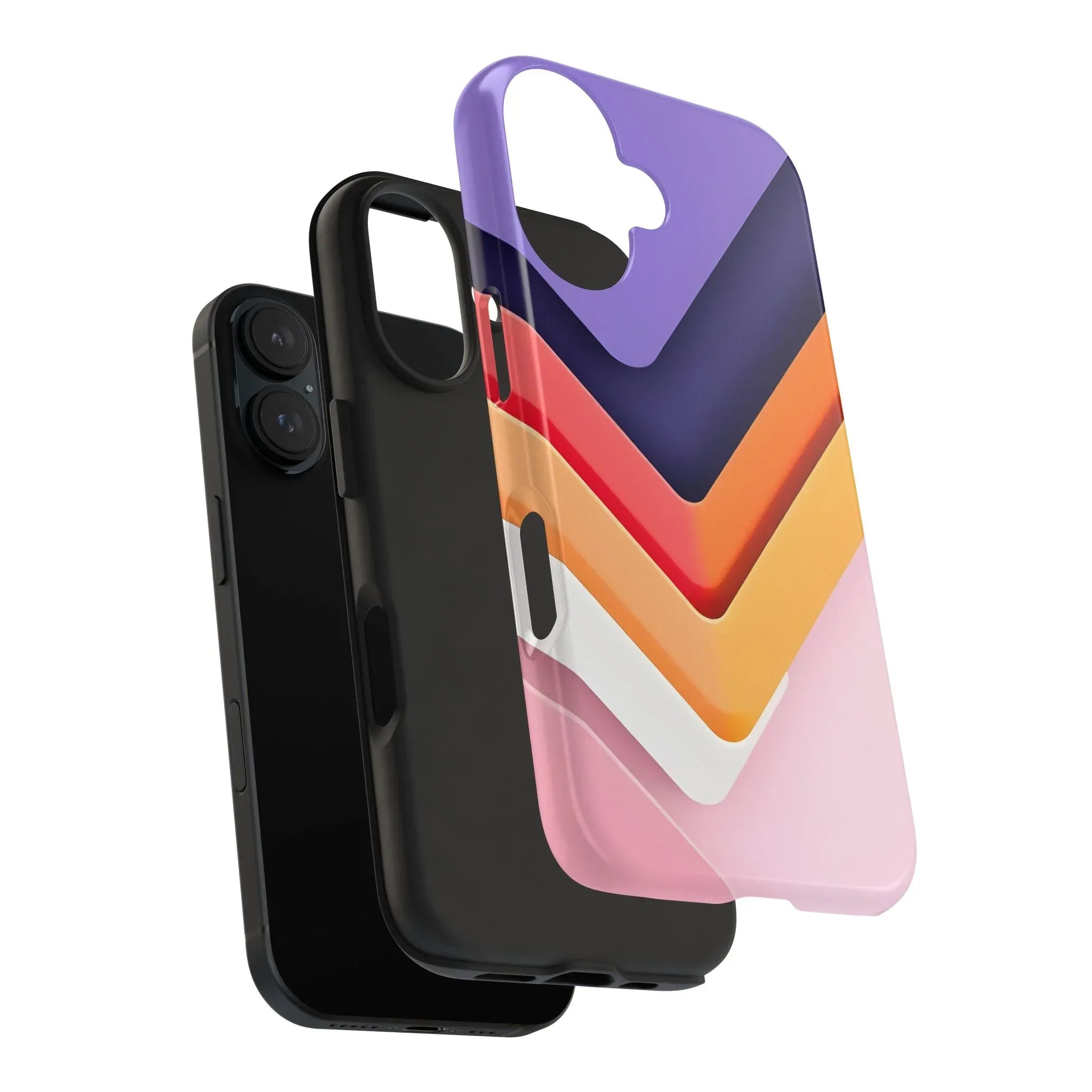 Vibrant Geometric Chevron Phone Case for iPhone and Galaxy - KARARMDESIGN