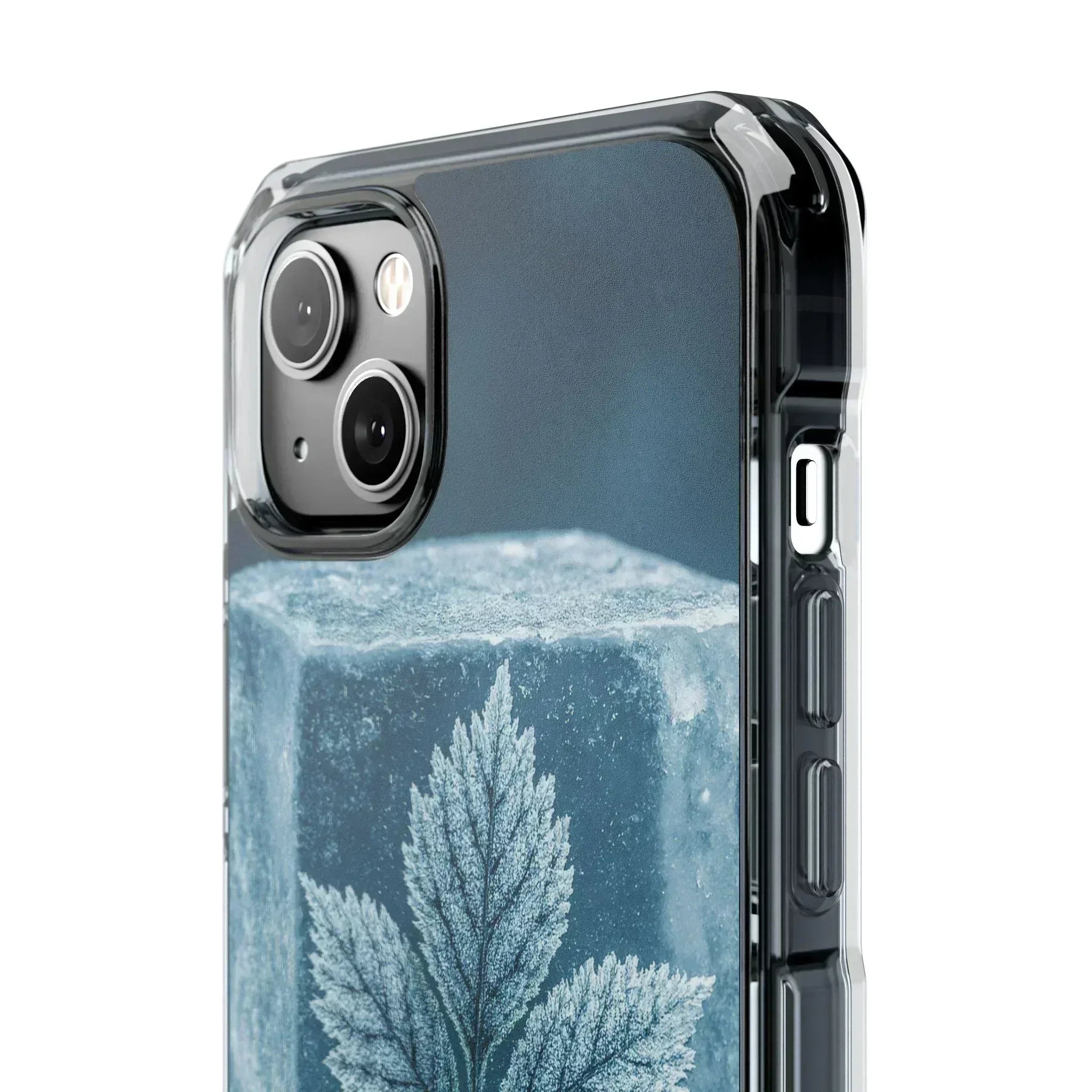 Frozen Leaf Inside Ice Cube - Phone Case for iPhone 14-16 - KARARMDESIGN