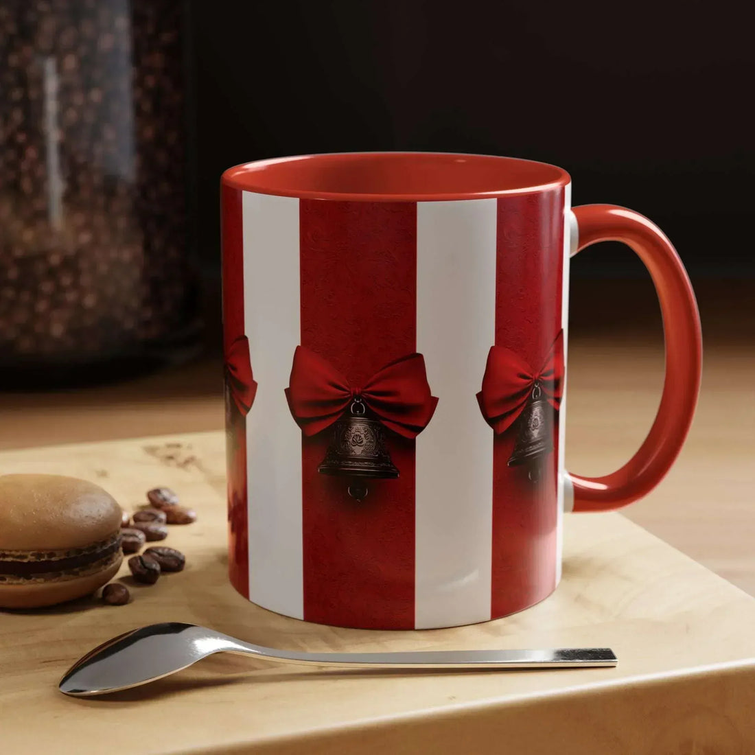 Holiday Bells Mug - Accent Coffee Mug (11, 15oz) - KARARMDESIGN