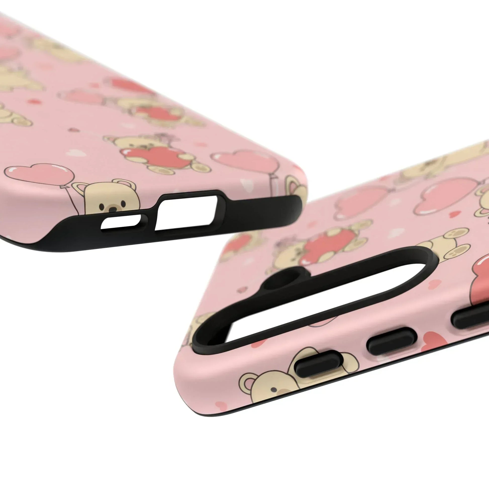 Teddy's Valentine Parade Phone Case for iPhone 11-17 and Galaxy S21-S25 - KARARMDESIGN
