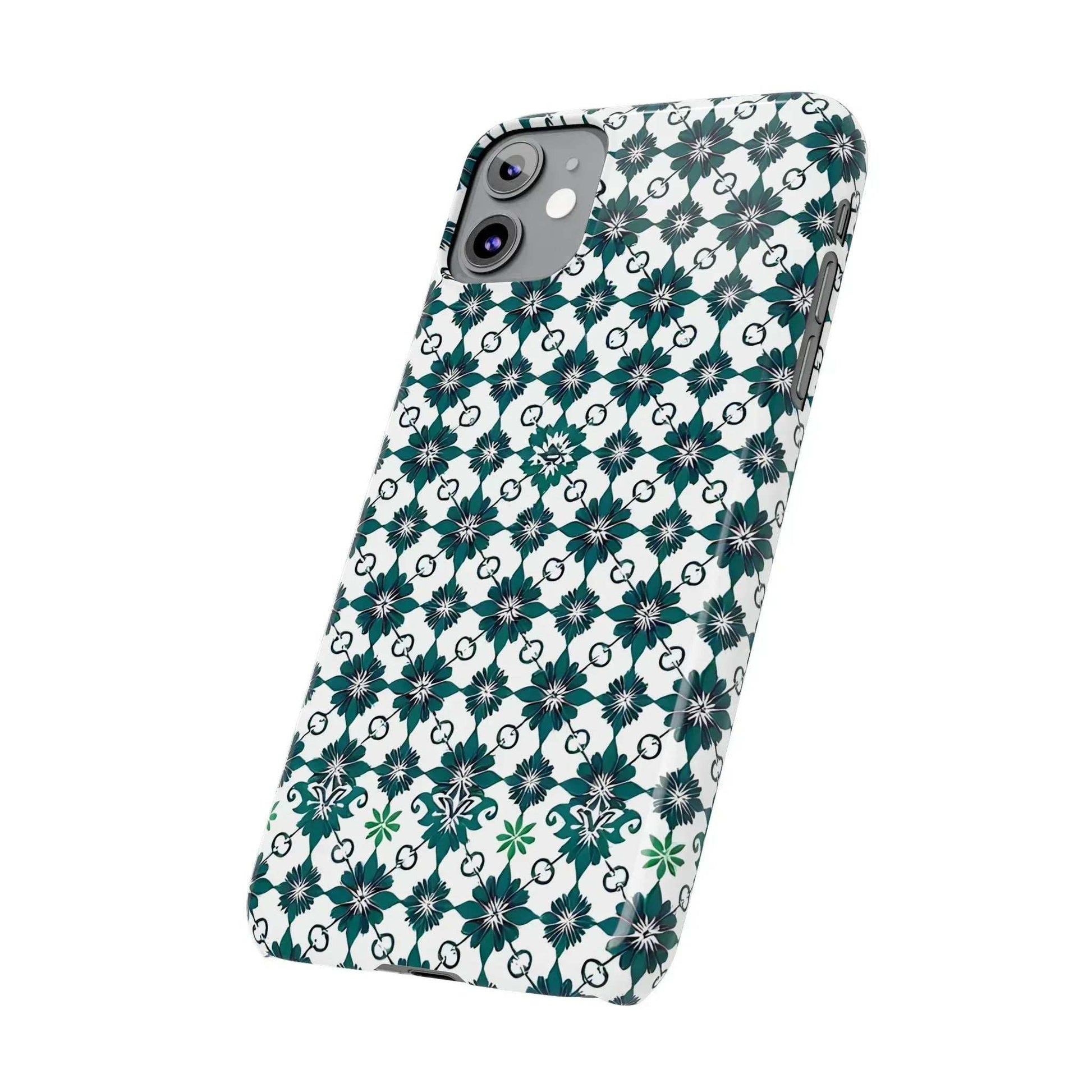 Elegant Geometric Pattern Phone Case for iPhone 11-17 - KARARMDESIGN