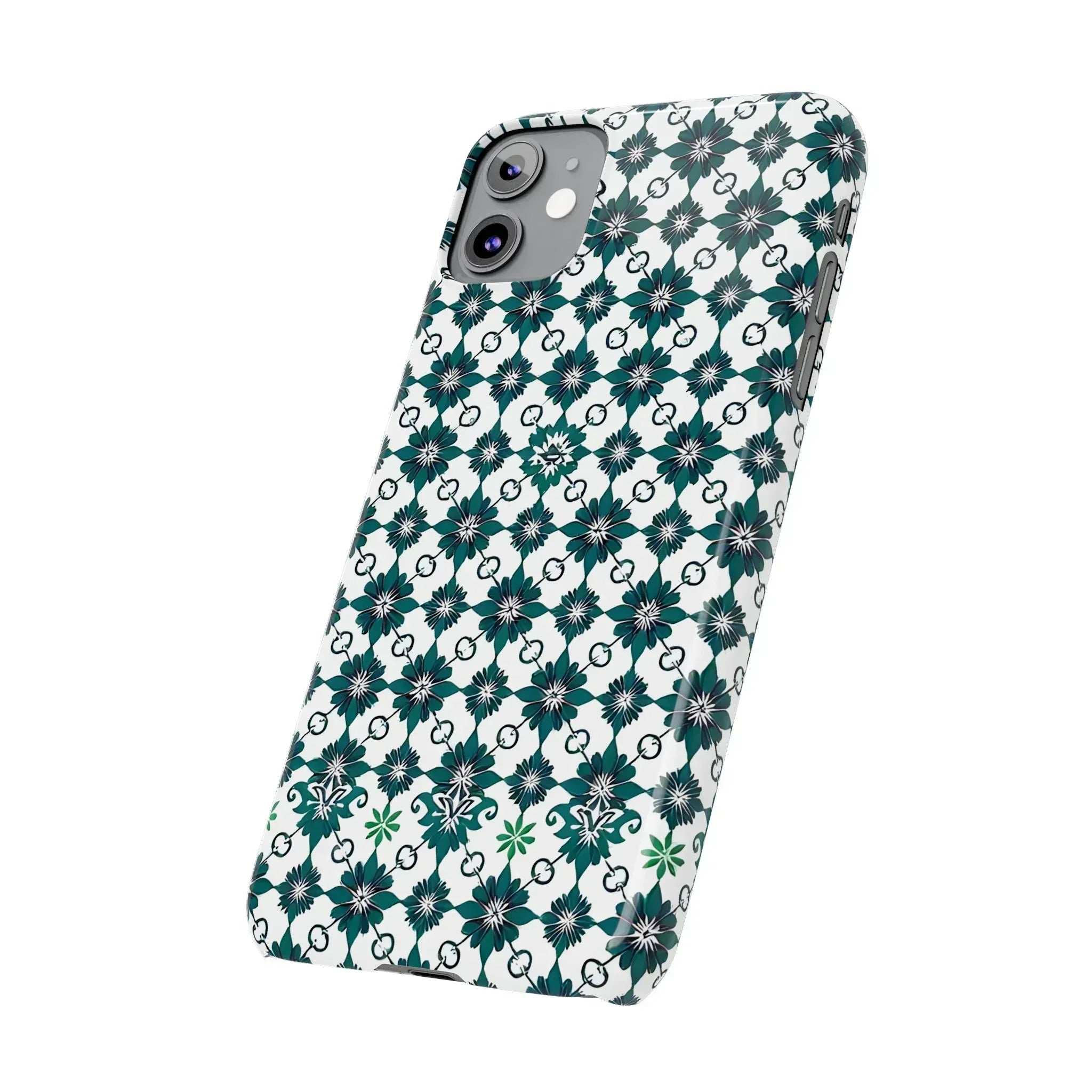 Elegant Geometric Pattern Phone Case for iPhone 11-17 - KARARMDESIGN