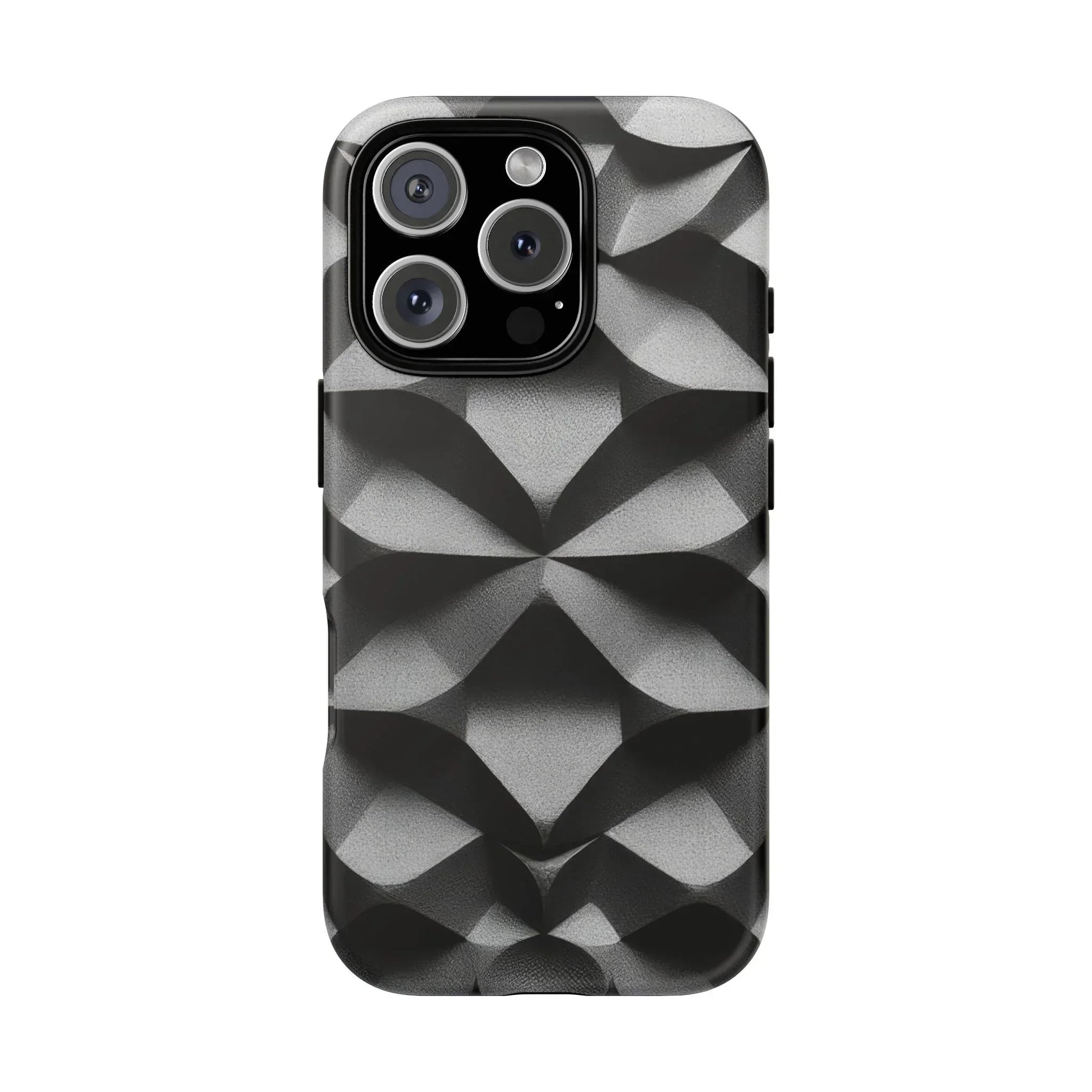 3D Geometric Phone Case for iPhone 8–17 - KARARMDESIGN