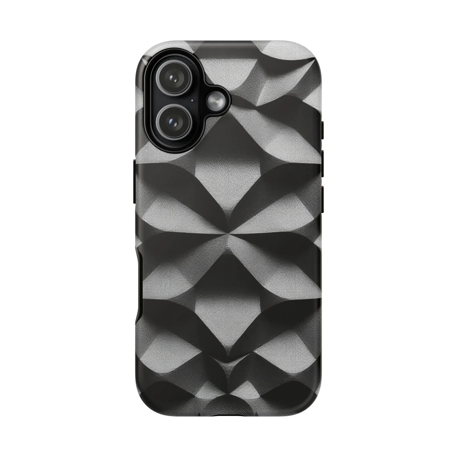 3D Geometric Phone Case for iPhone 8–17 - KARARMDESIGN