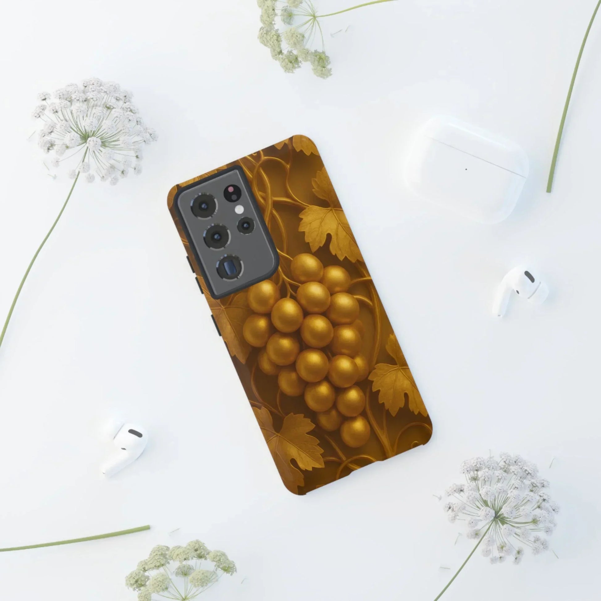 Golden Grapes Phone Case for Samsung Galaxy S10-S25 Models - KarArmDesign