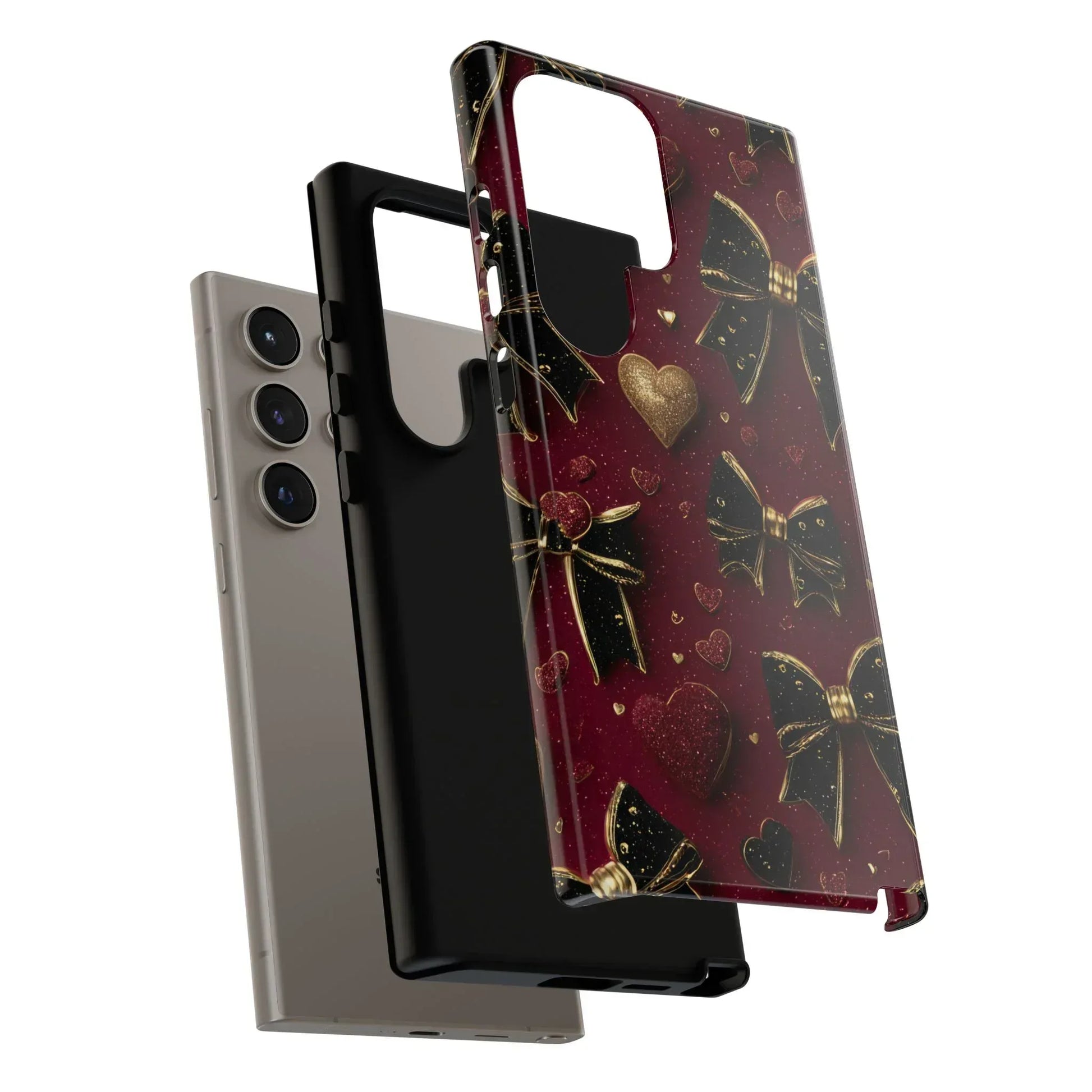 Velvet Valentine Charm Phone Case for iPhone 11-17 and Galaxy S10-S25 - KARARMDESIGN