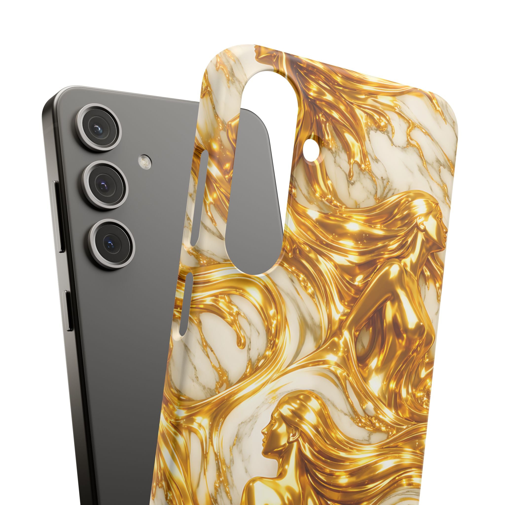 Divine Gold Woman Snap Phone Case for iPhone & Galaxy