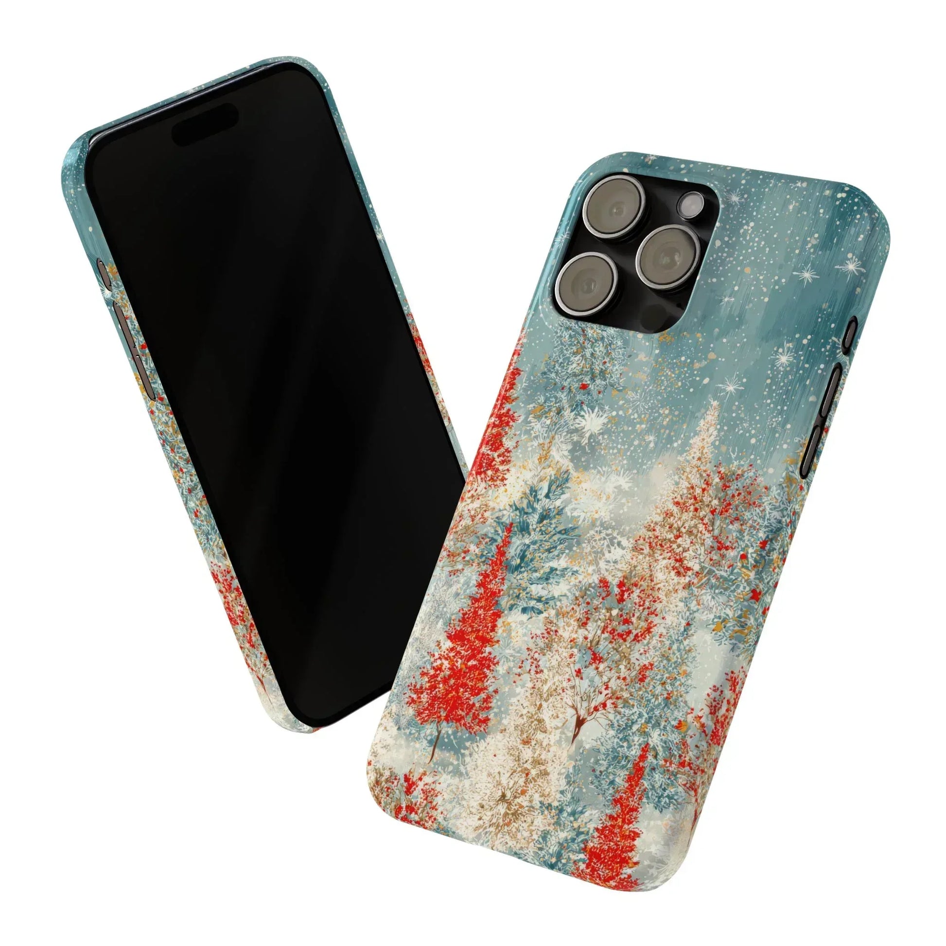 Snowy Forest Phone Case for iPhone 11-17 - KARARMDESIGN