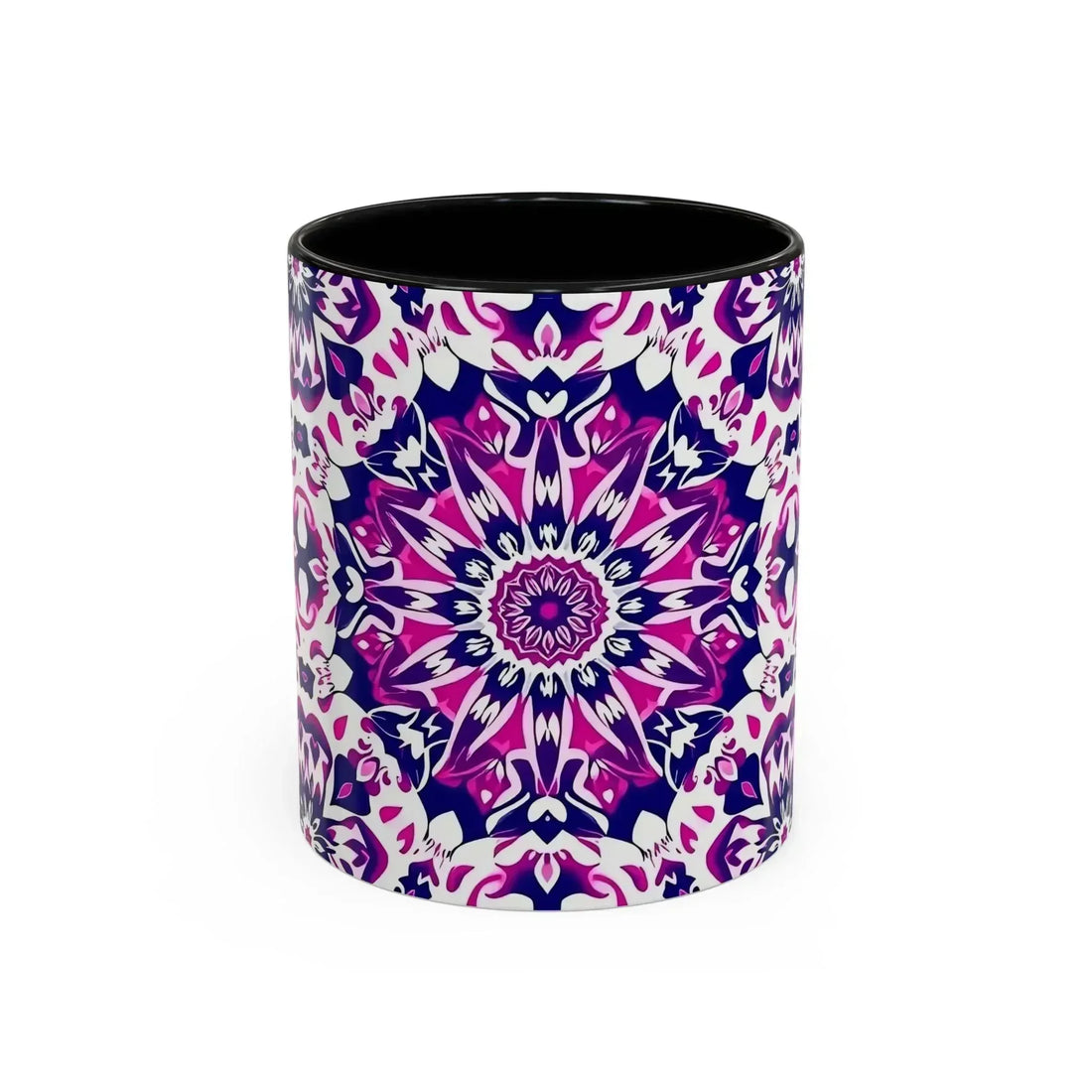 Vibrant Mandala Burst Ceramic Coffee Mug -11 & 15oz - KARARMDESIGN
