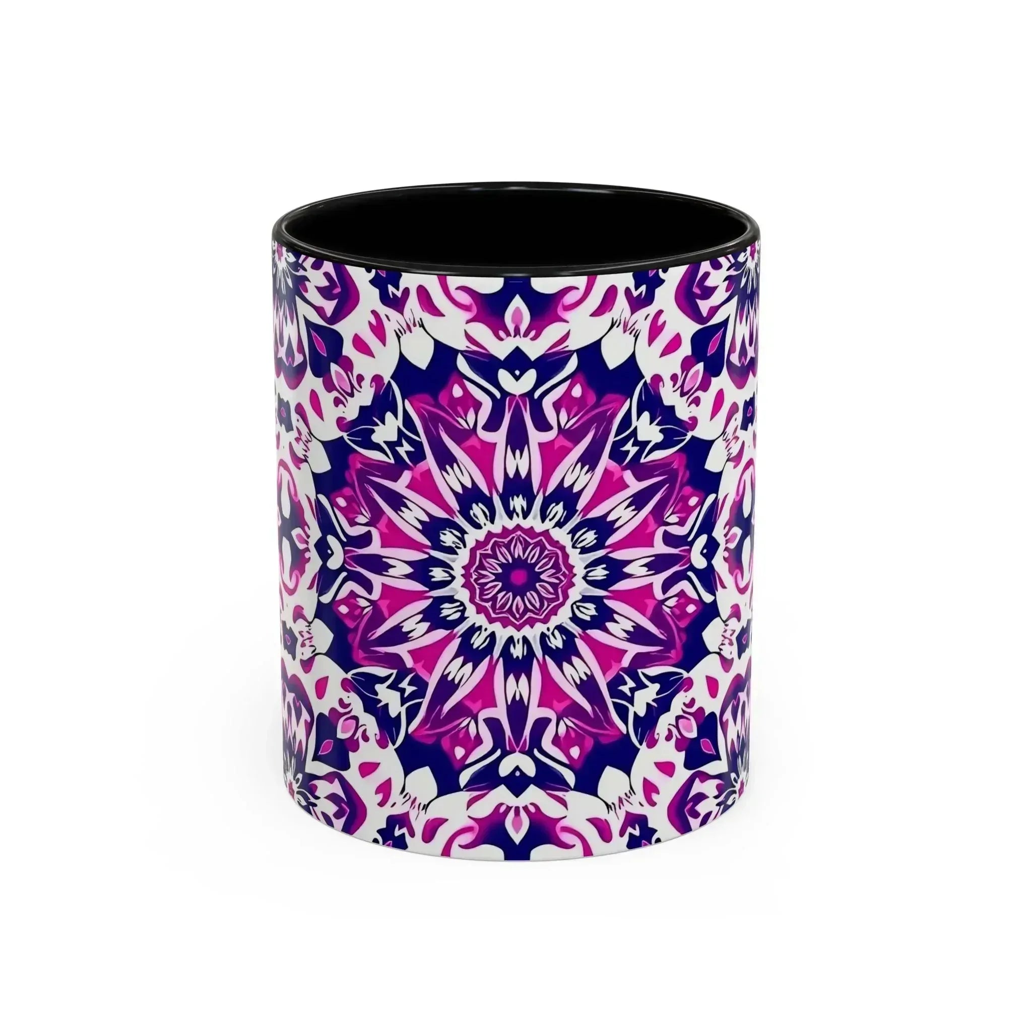 Vibrant Mandala Burst Ceramic Coffee Mug -11 & 15oz - KARARMDESIGN