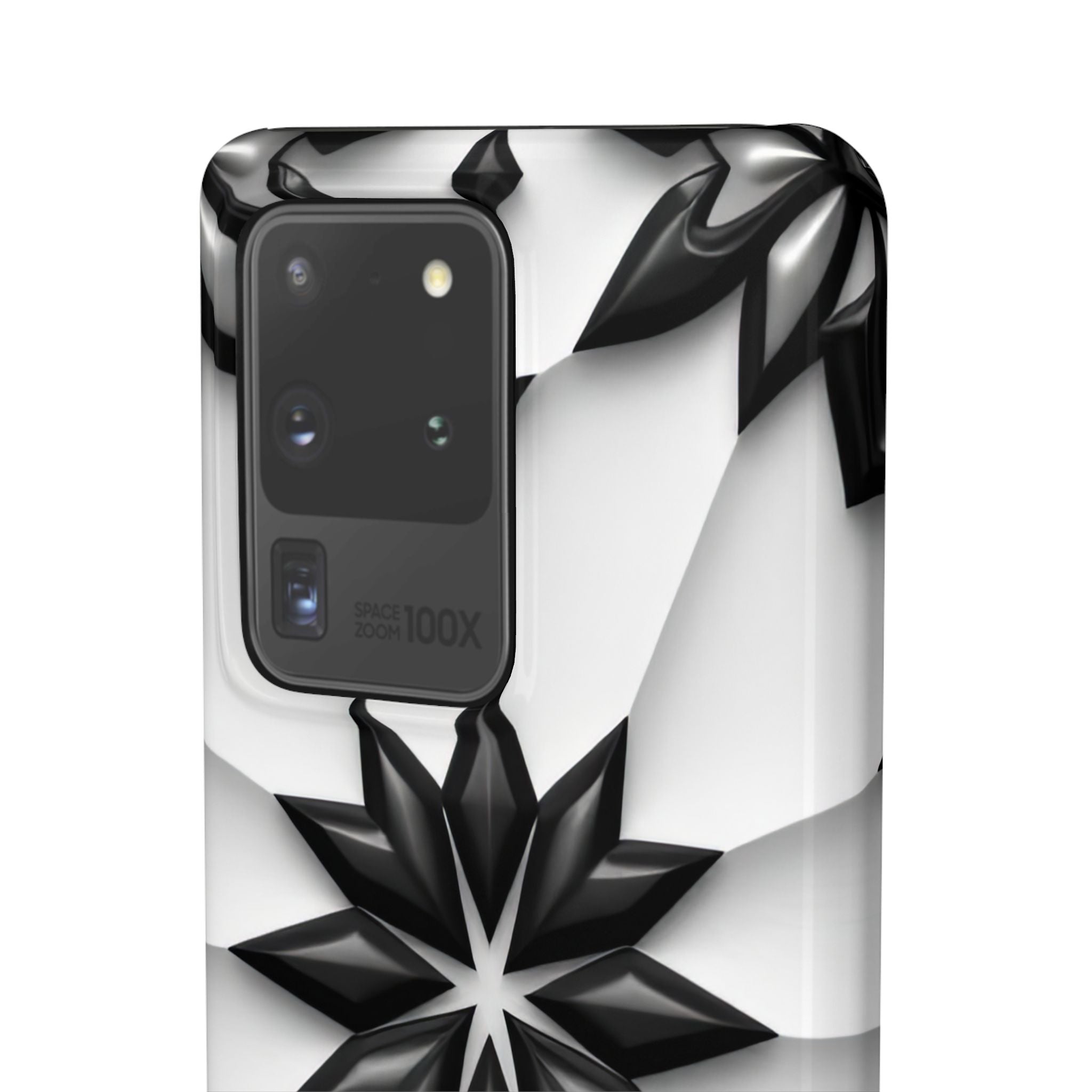 Black & White Geometric Snap Case for iPhone & Samsung Galaxy