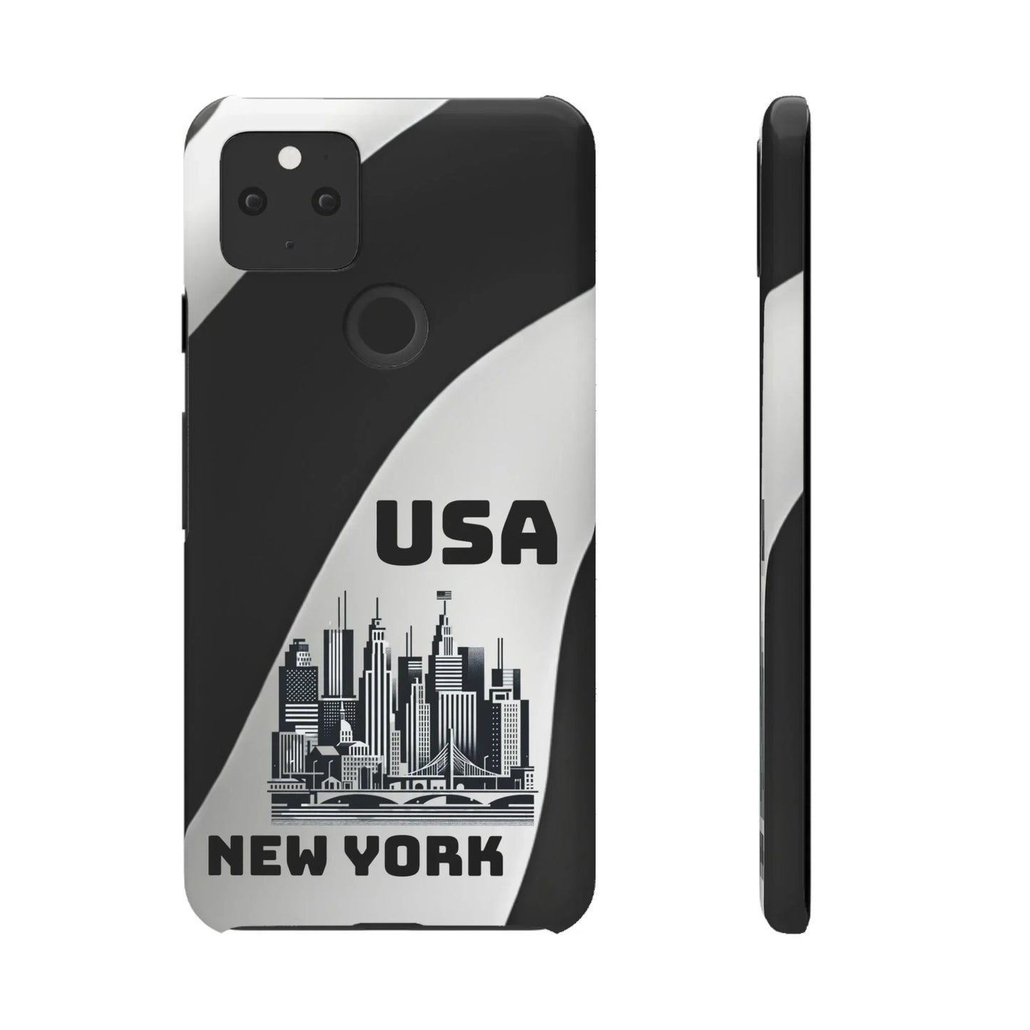 Monochrome New York City Skyline Phone Case for iPhone, Galaxy & Pixel - KarArmDesign