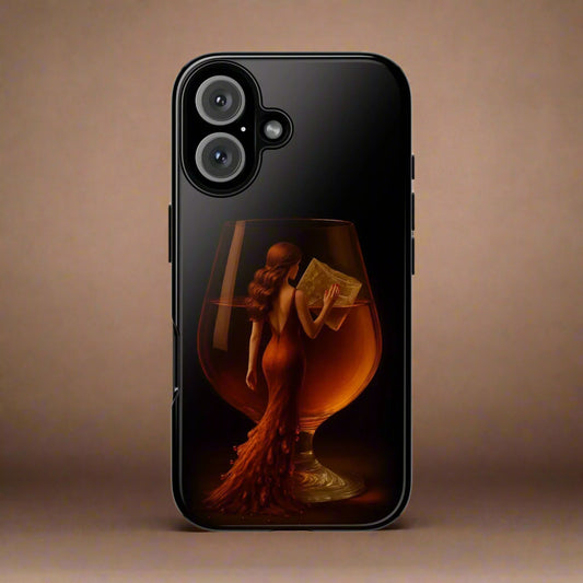 Elegant Midnight Lady Phone Case for iPhone 8-16 and Google Pixel up to 9 Models - KarArmDesign