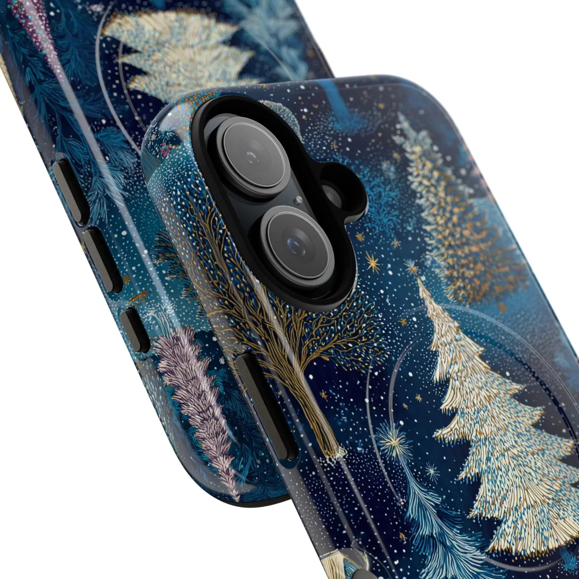 Midnight Sparkle Forest Phone Case for iPhone 13-17 - KARARMDESIGN