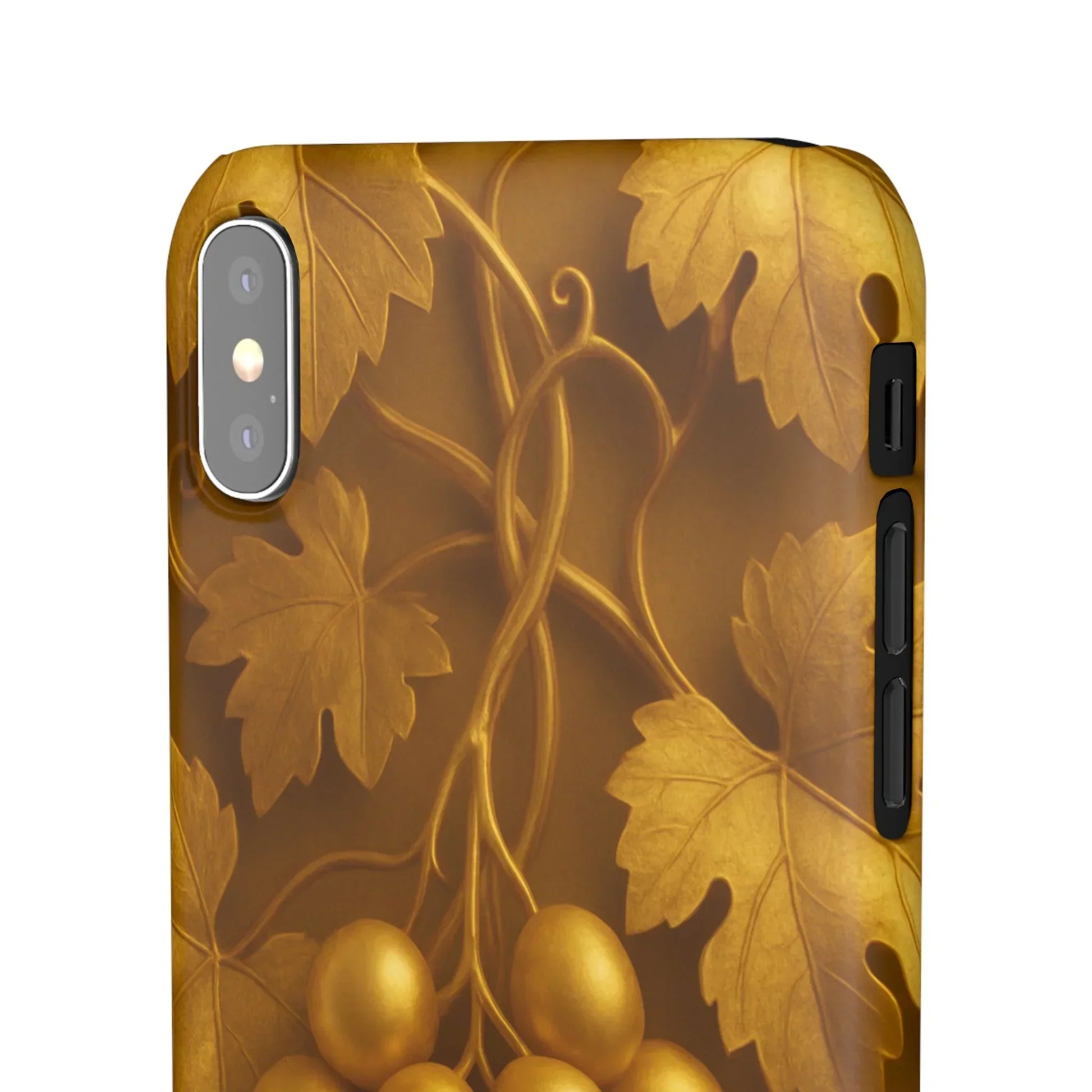 Golden Grapes Phone Case for iPhone 7–16 Models - KarArmDesign