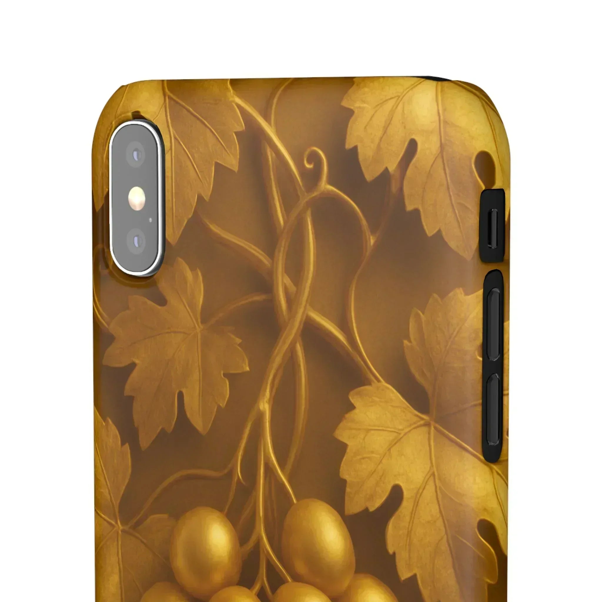 Golden Grapes Phone Case for iPhone 8–16 - KARARMDESIGN