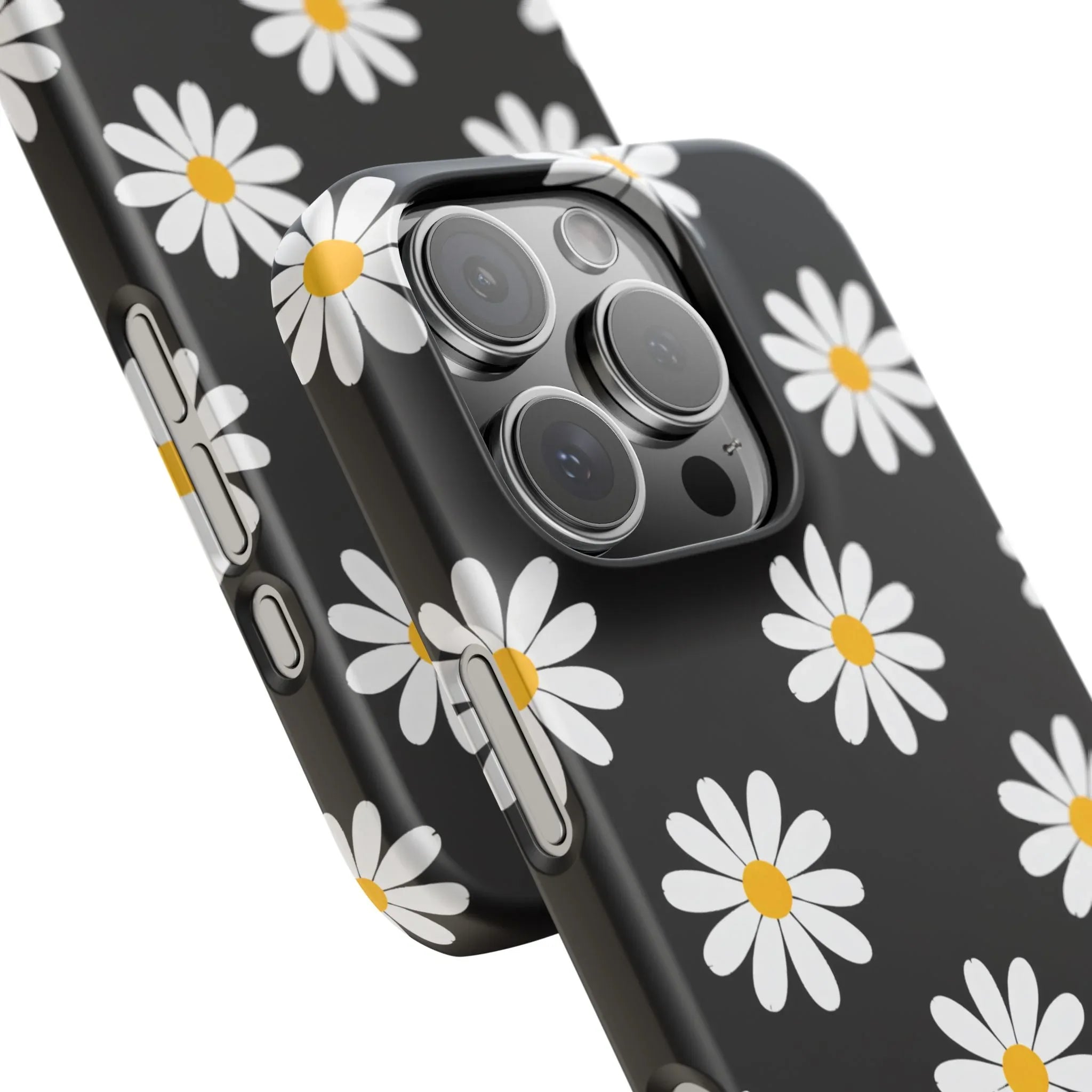 Daisy Charm Phone Case for iPhone 11-17 and Galaxy S20-S25 - KARARMDESIGN