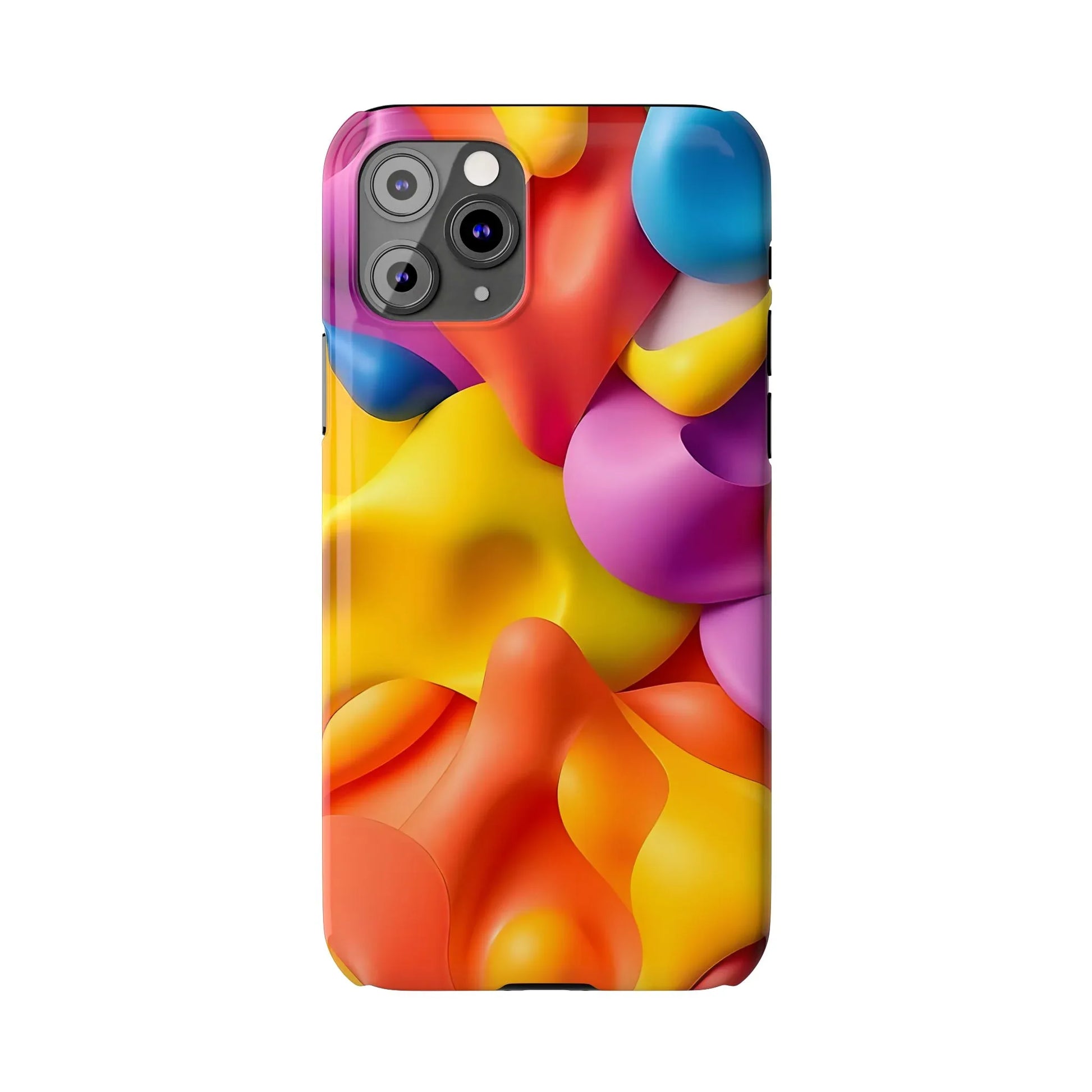 Vibrant Abstract Color Phone Case for iPhone 11-16 - KARARMDESIGN