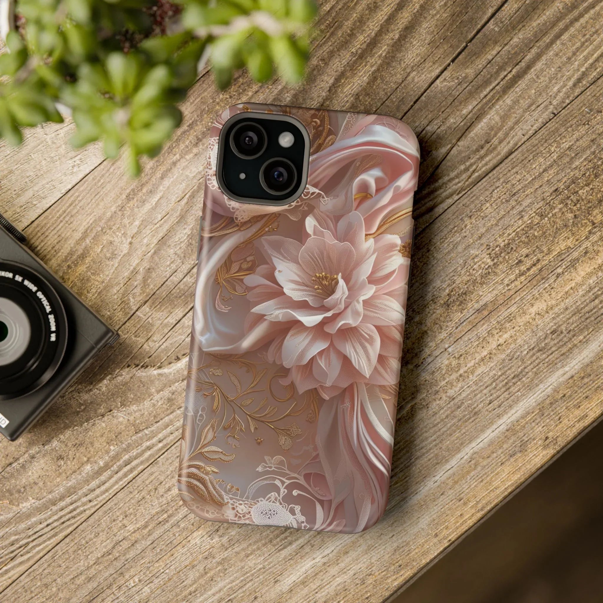 Elegant Floral Phone Case for iPhone 11-17 and Samsung Galaxy S21-S22 - KARARMDESIGN