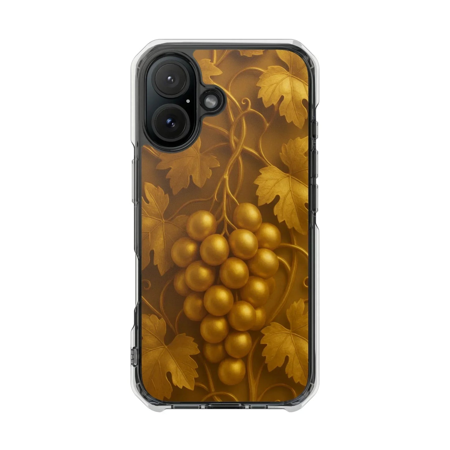 Golden Grapes Phone Case for iPhone 14–16 Models - KarArmDesign
