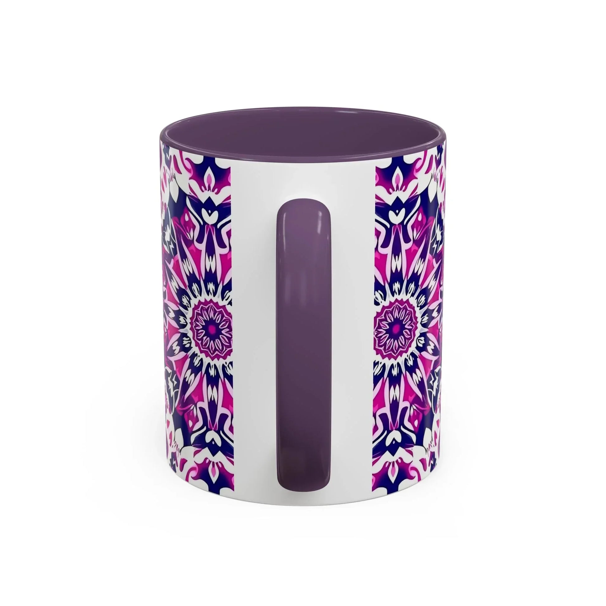 Vibrant Mandala Burst Ceramic Coffee Mug -11 & 15oz - KarArmDesign