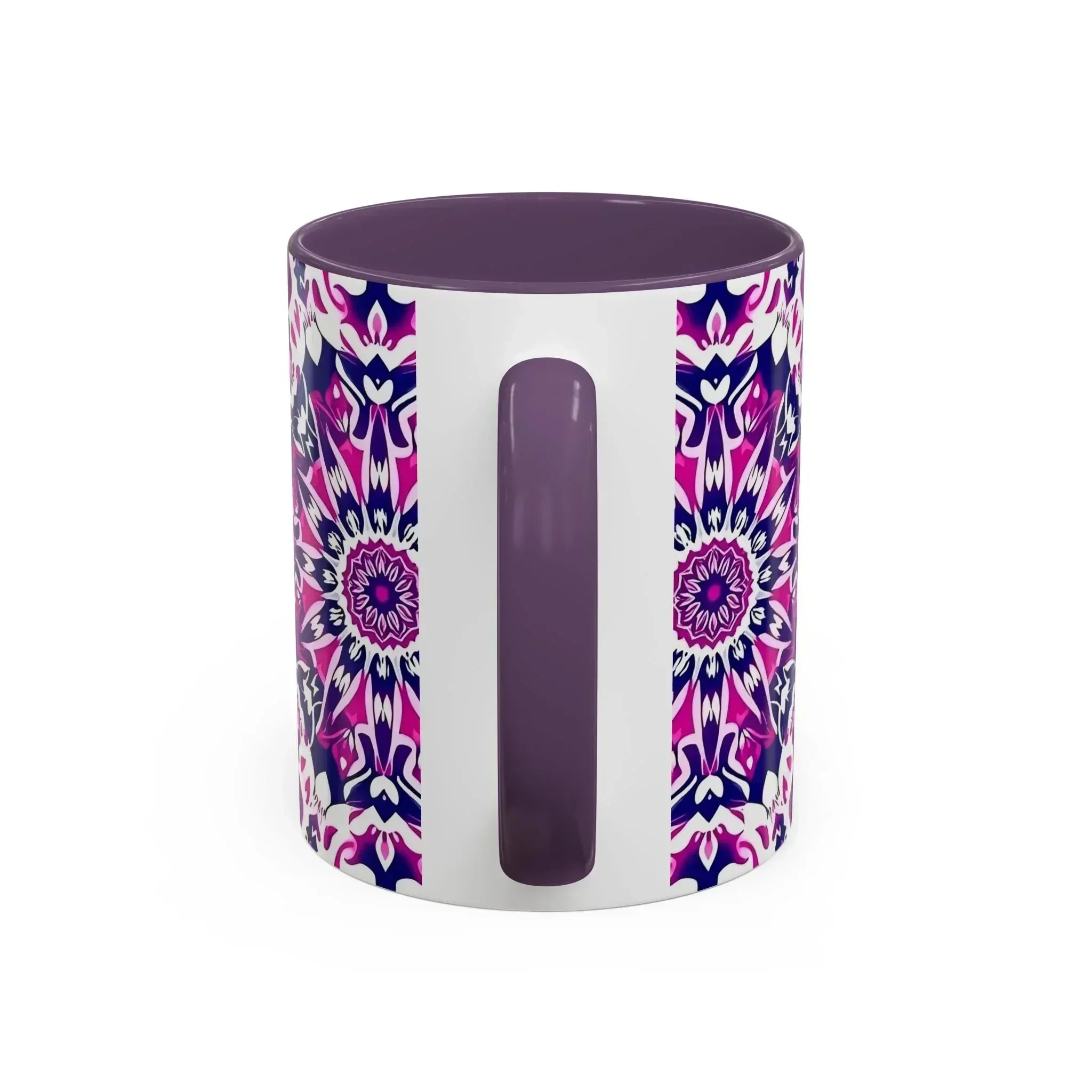 Vibrant Mandala Burst Ceramic Coffee Mug -11 & 15oz - KARARMDESIGN