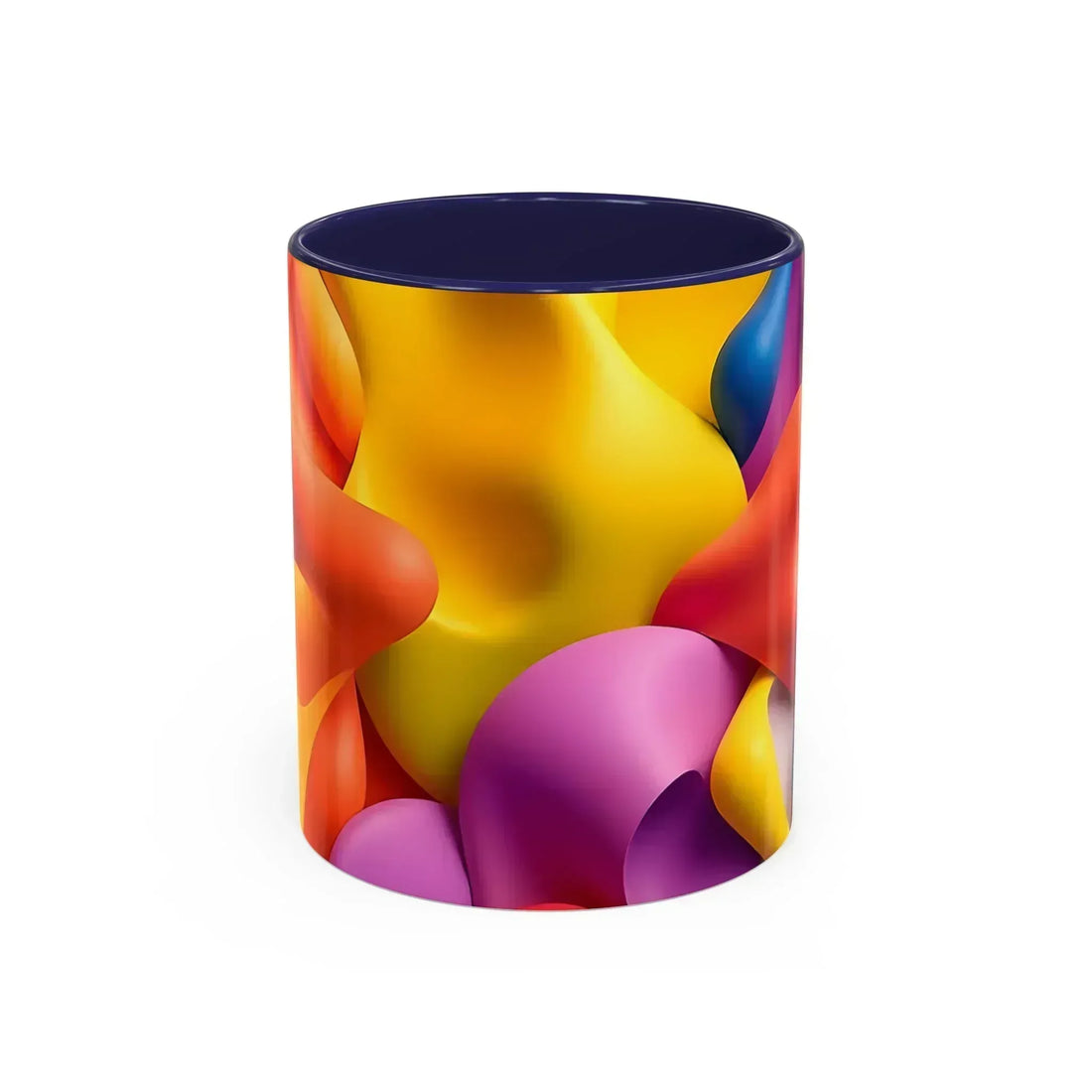 Bold Geometric Accent Coffee Ceramic Mug - KARARMDESIGN