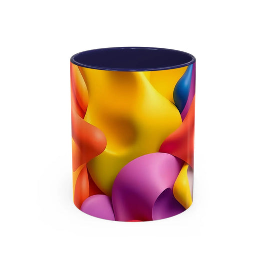 Bold Geometric Accent Coffee Ceramic Mug - KarArmDesign