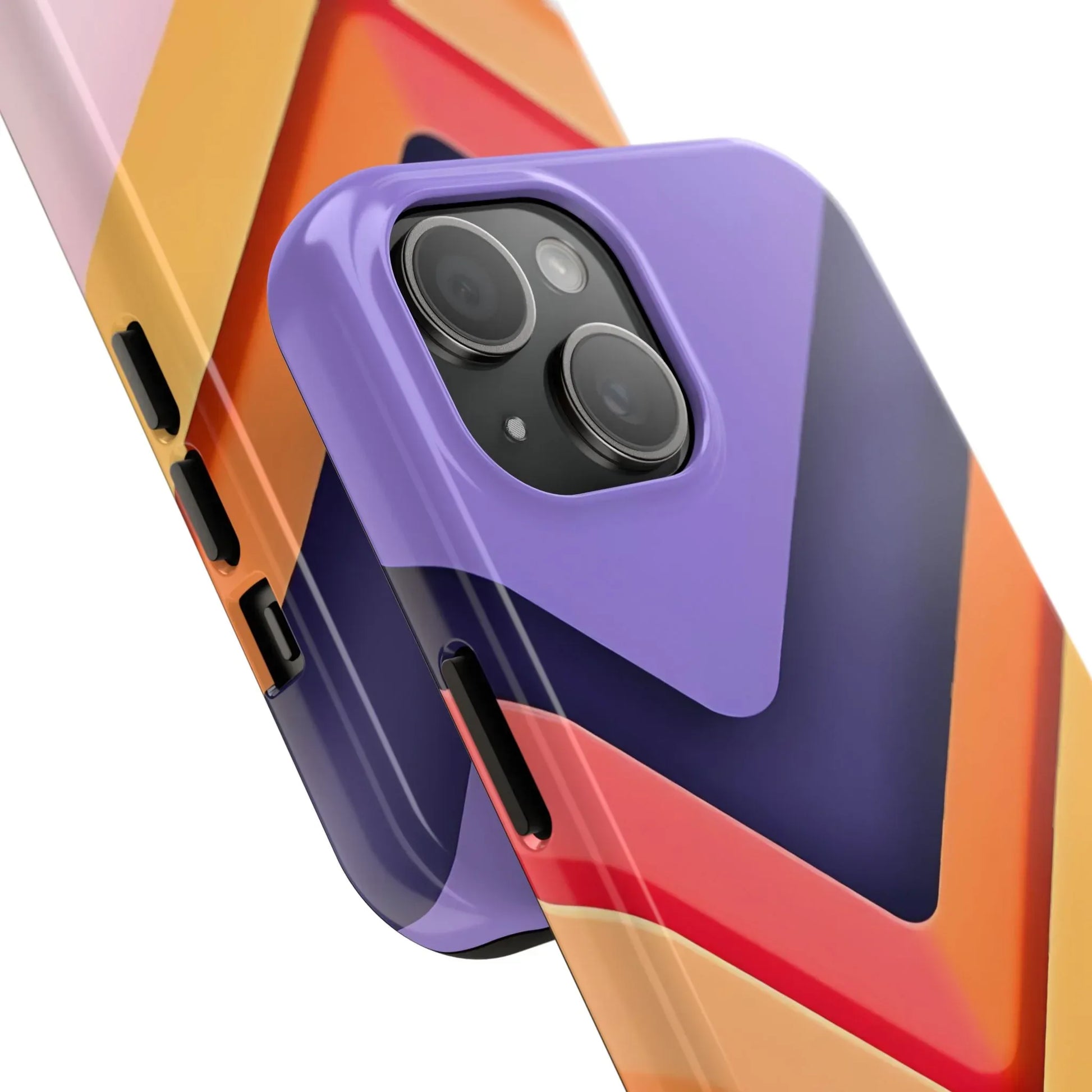 Vibrant Geometric Chevron Phone Case for iPhone and Galaxy - KARARMDESIGN