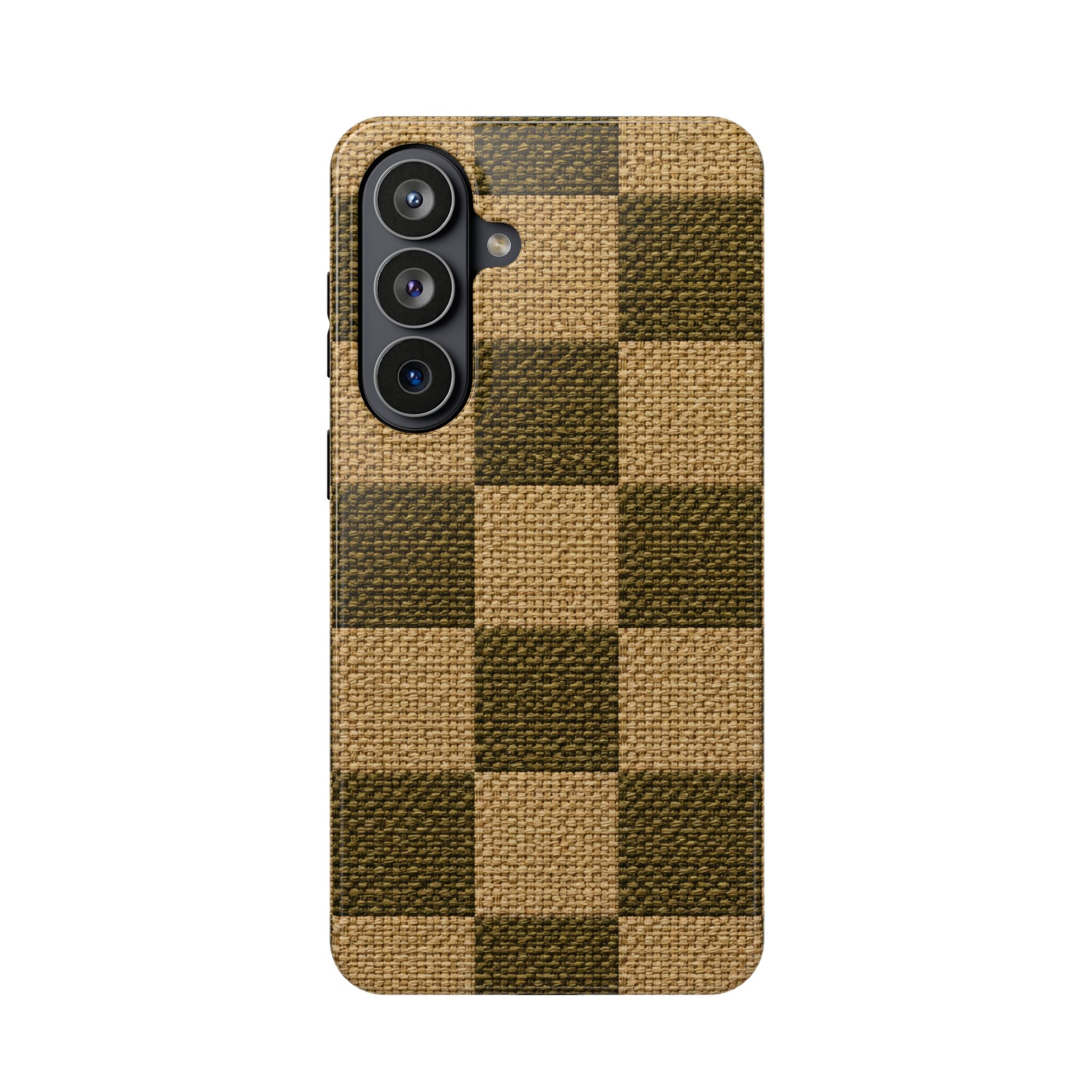 Rustic Woven Phone Case for iPhone 11-17 and Galaxy S22-S26