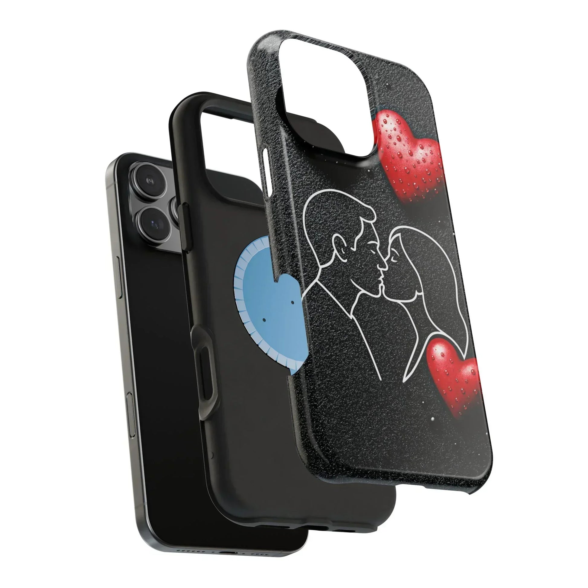 Midnight Kiss Phone Case for iPhone 13-16 Models - KarArmDesign