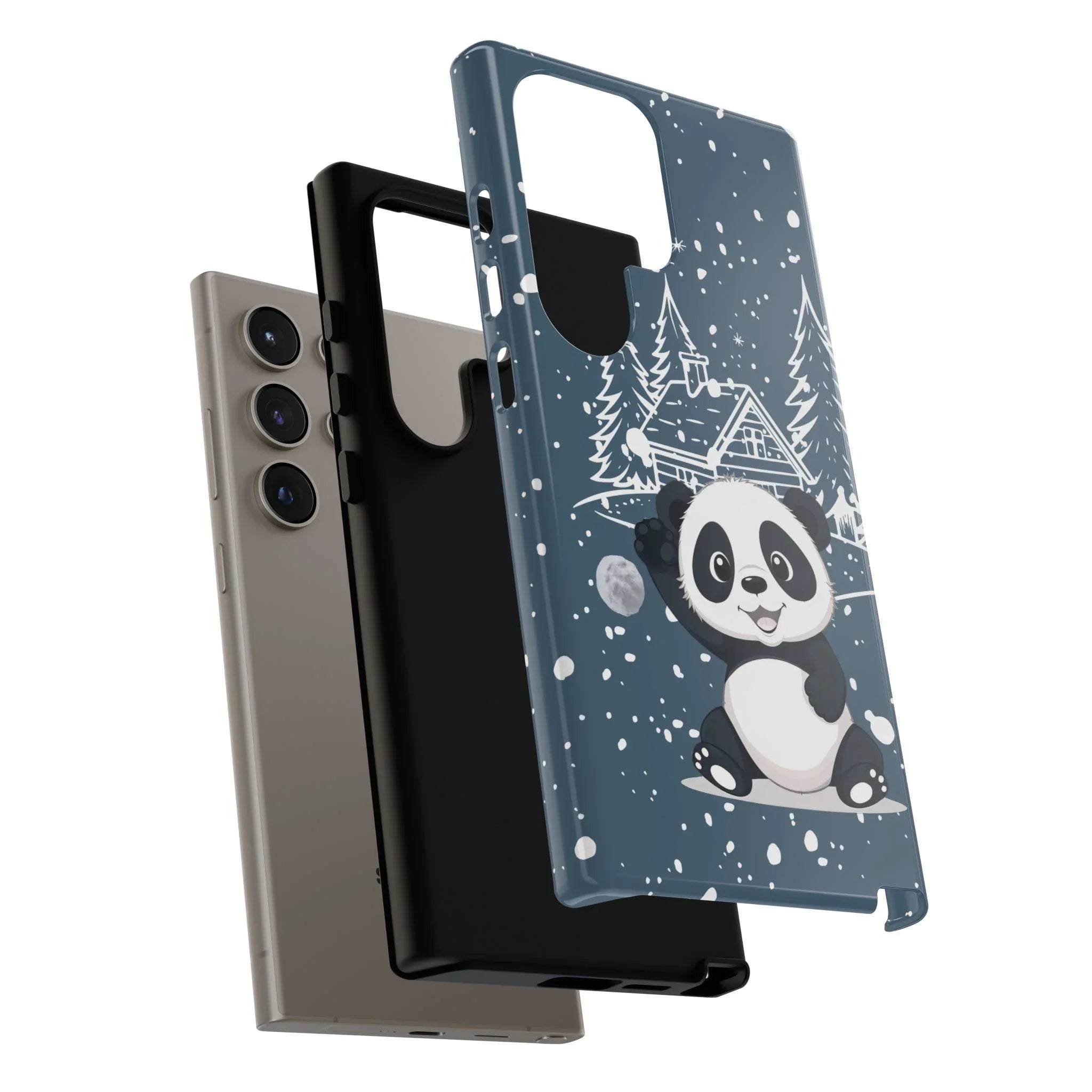 Cute Panda Phone Case for Samsung Galaxy and Google Pixel - KARARMDESIGN