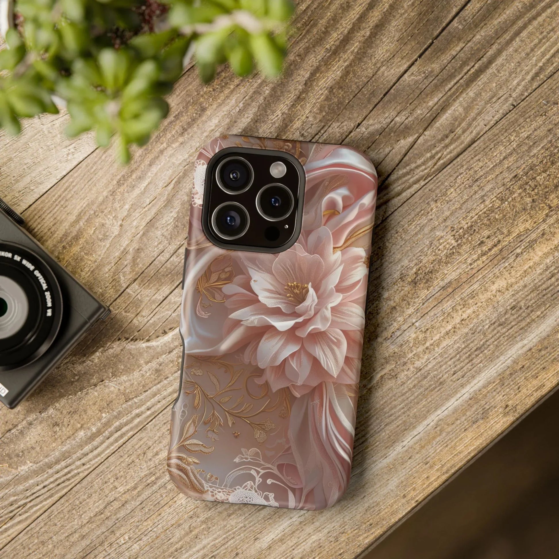 Elegant Floral Phone Case for iPhone 11-17 and Samsung Galaxy S21-S22 - KARARMDESIGN