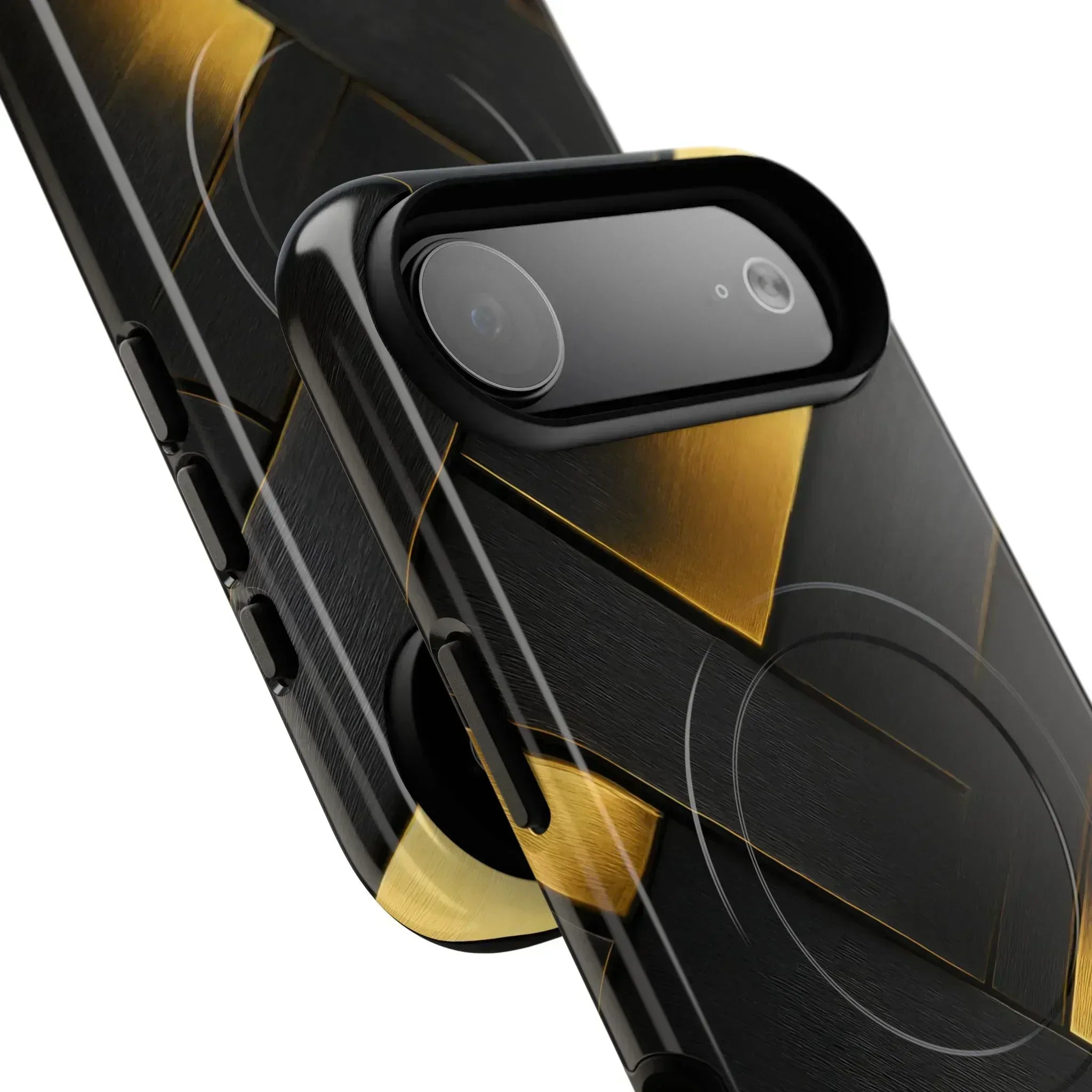 Golden Grid Phone Case for iPhone 17 Air, Pro, Pro Max - KARARMDESIGN