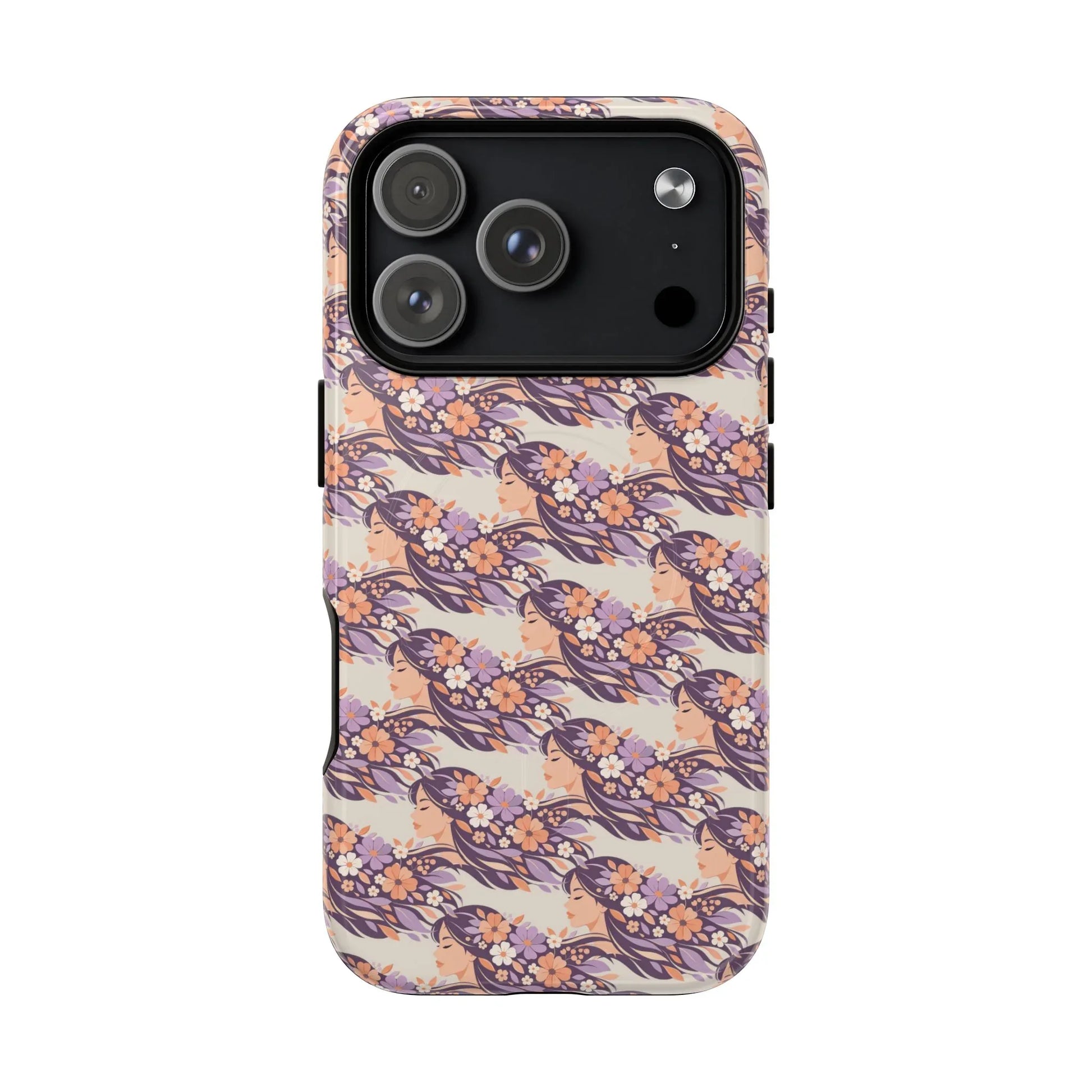 Floral Goddess Phone Case for iPhone 13-17 - KARARMDESIGN