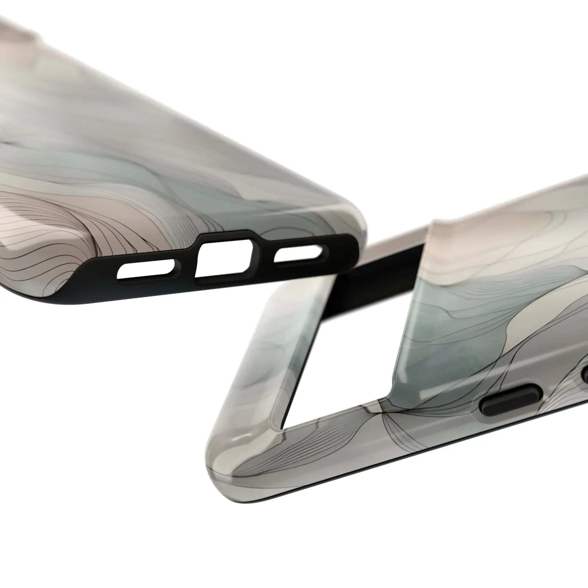 Pastel Wave Phone Case – Minimalist Design for iPhone & Pixel - KARARMDESIGN
