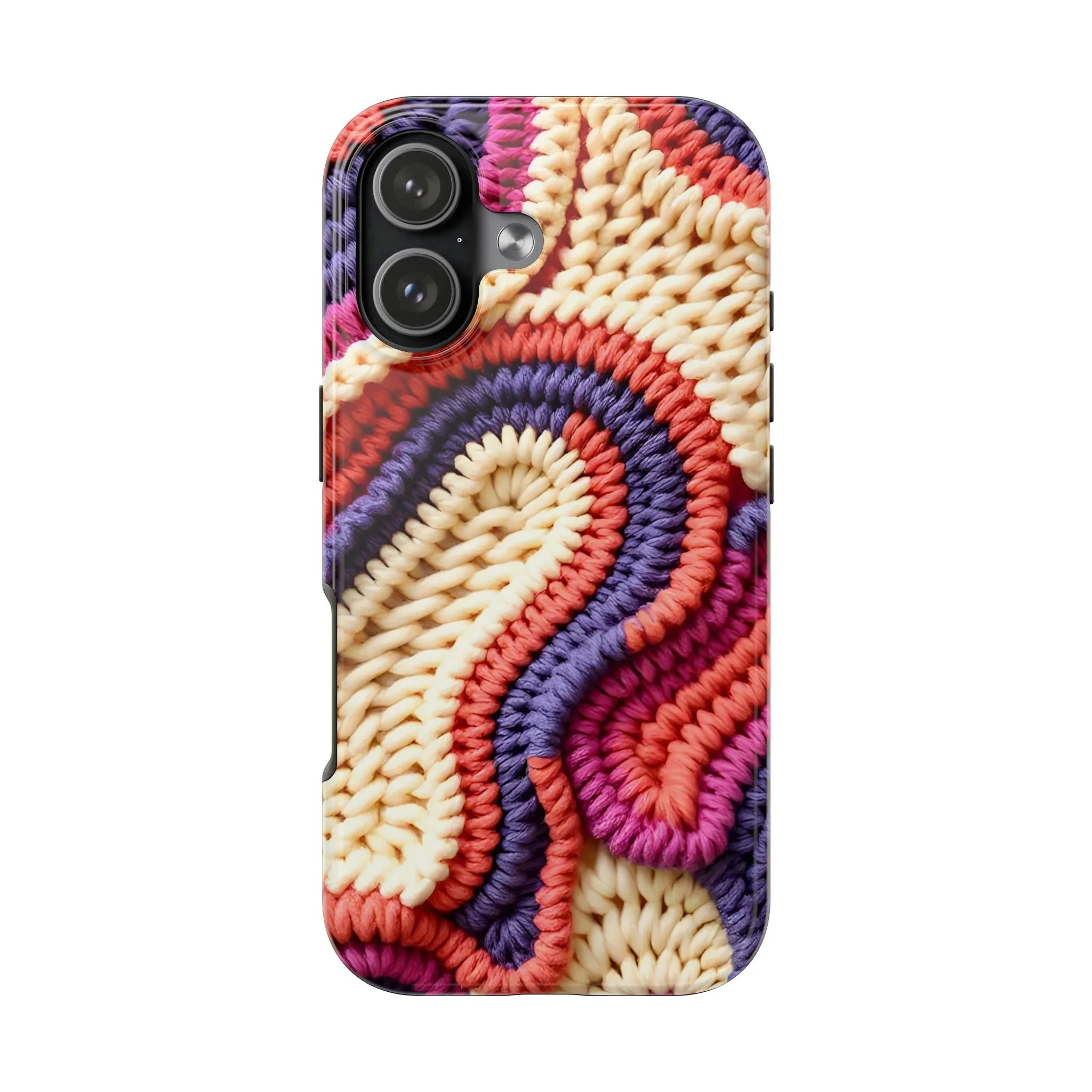 Handwoven Textile Art Phone Case for iPhone 11-17 and Galaxy S21-S25 - KARARMDESIGN