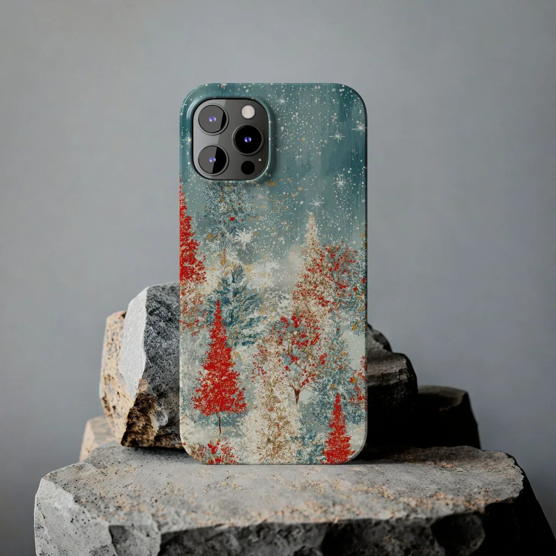 Snowy Forest Phone Case for iPhone 11-17 - KARARMDESIGN