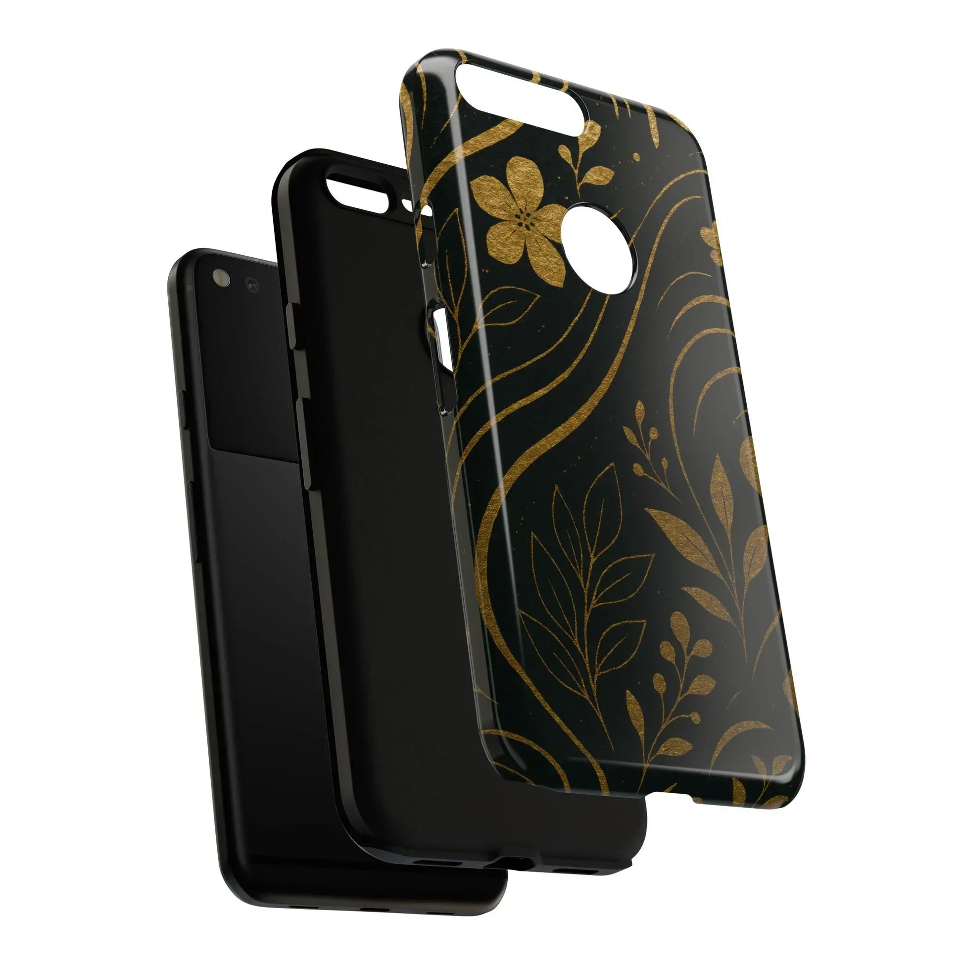 Foil Frenzy Abstract Gold Pattern Phone Case for Samsung Galaxy and Google Pixel - KarArmDesign