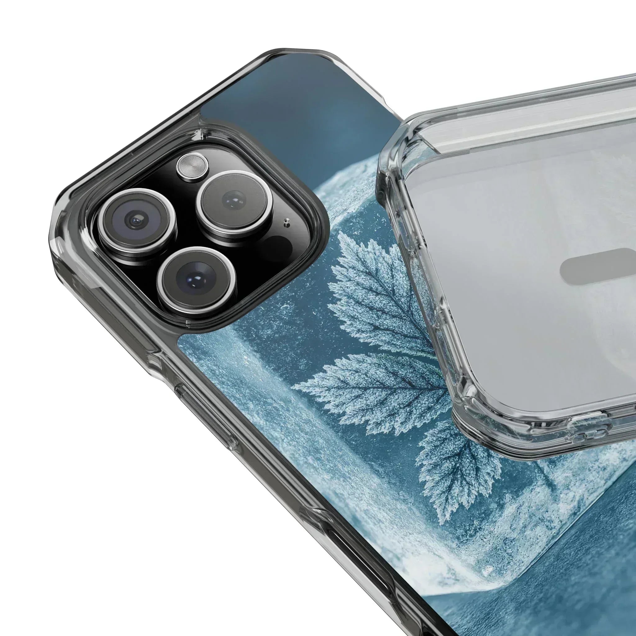 Frozen Leaf Inside Ice Cube - Phone Case for iPhone 14-16 - KARARMDESIGN