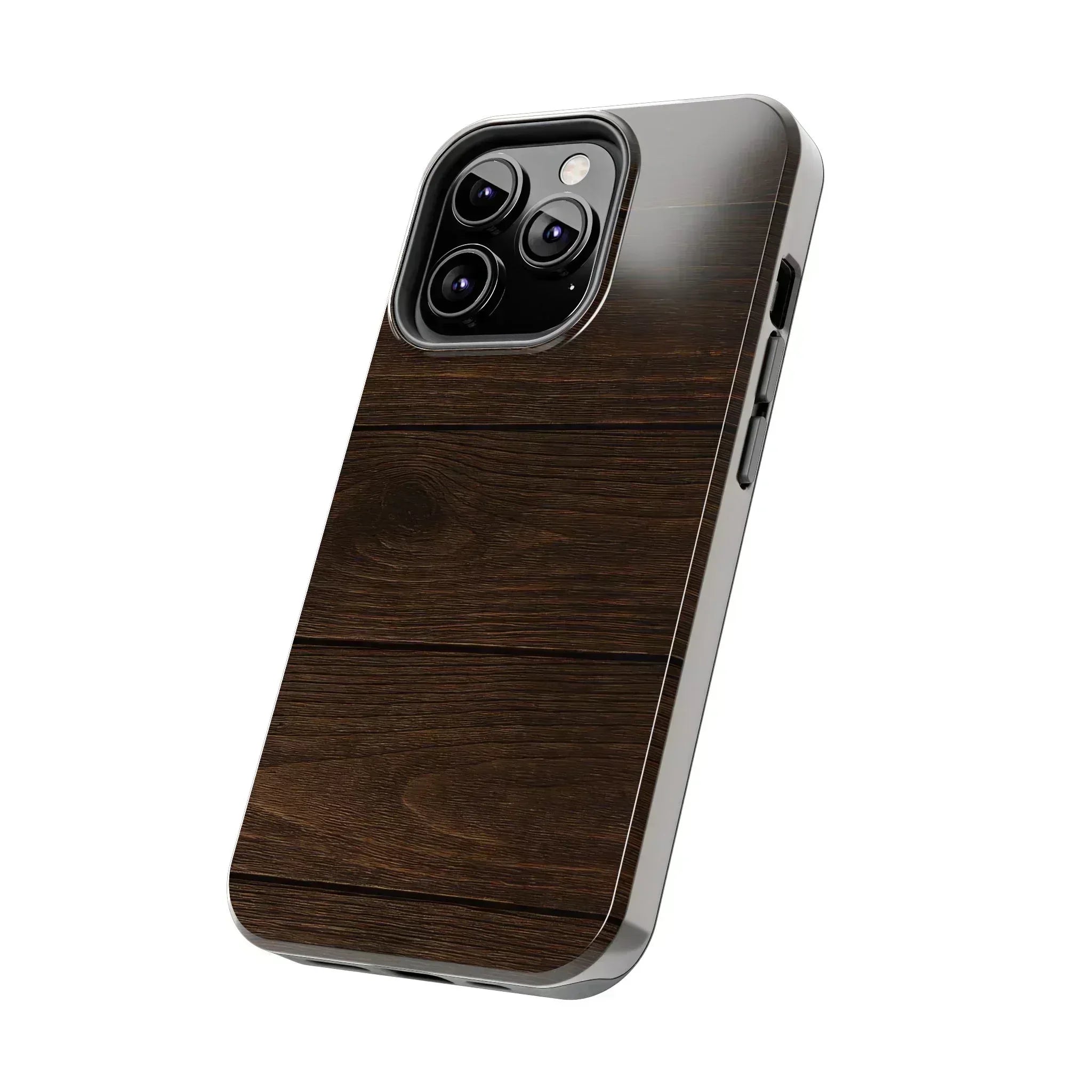 Dark Wood Grain Phone Case for iPhone and Galaxy - KARARMDESIGN
