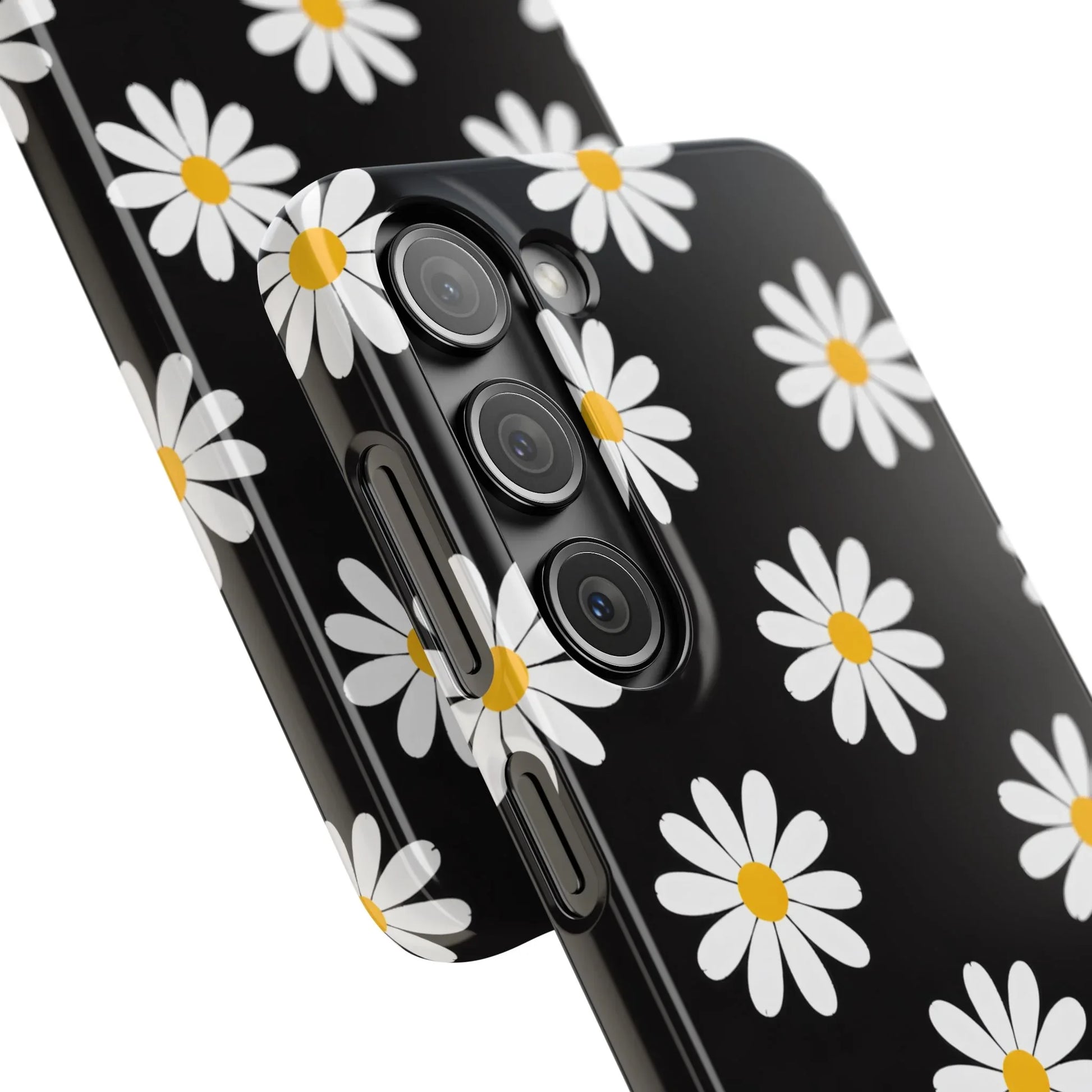 Daisy Charm Phone Case for iPhone 11-17 and Galaxy S20-S25 - KARARMDESIGN