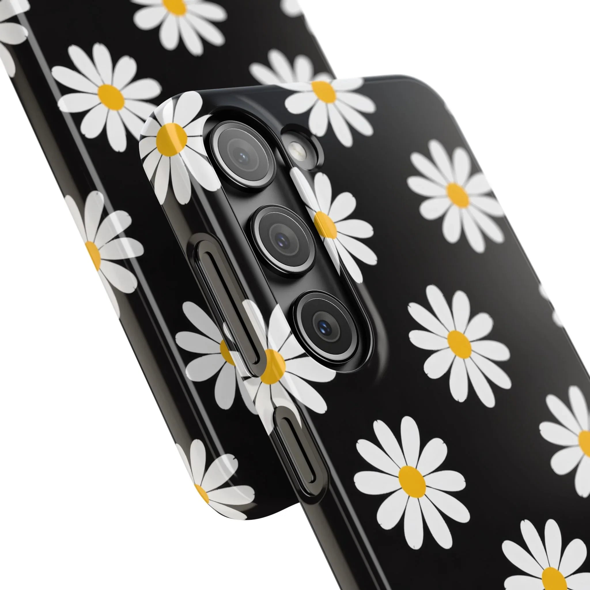 Daisy Charm Phone Case for iPhone 11-17 and Galaxy S20-S25 - KARARMDESIGN
