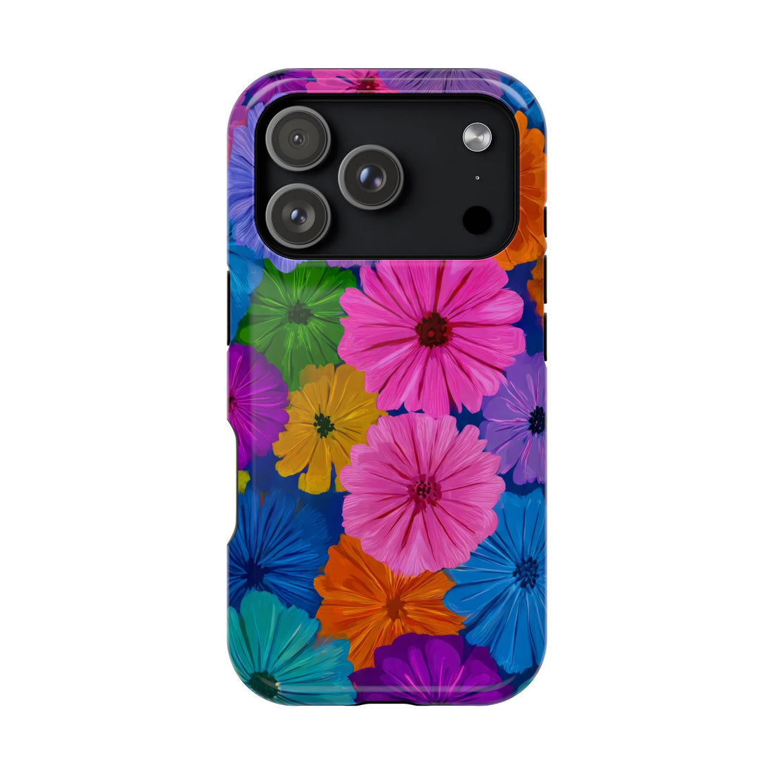 Bloom Pattern Phone Case for iPhone 11-17 and Galaxy S21-S22 Models - KARARMDESIGN