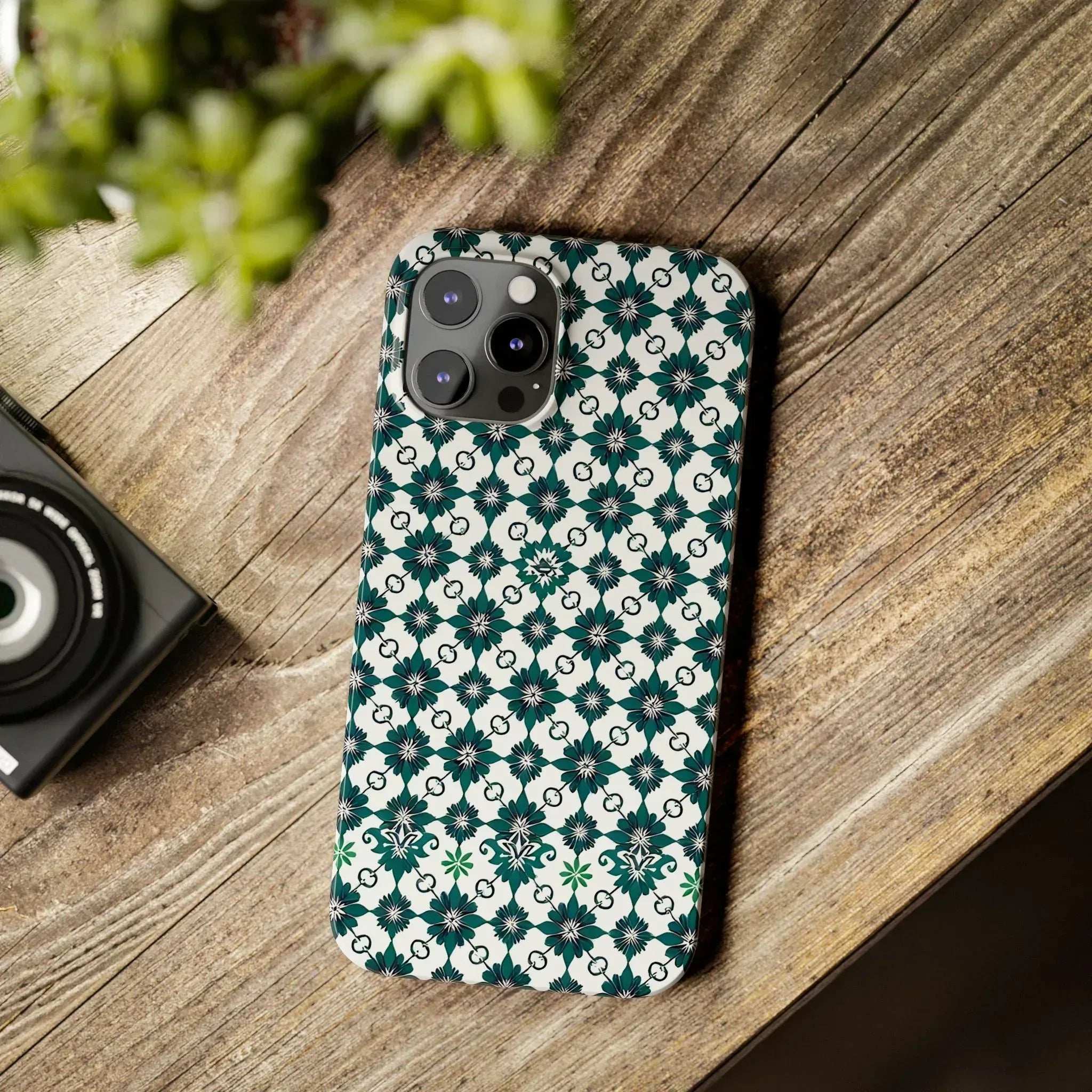 Elegant Geometric Pattern Phone Case for iPhone 11-17 - KARARMDESIGN