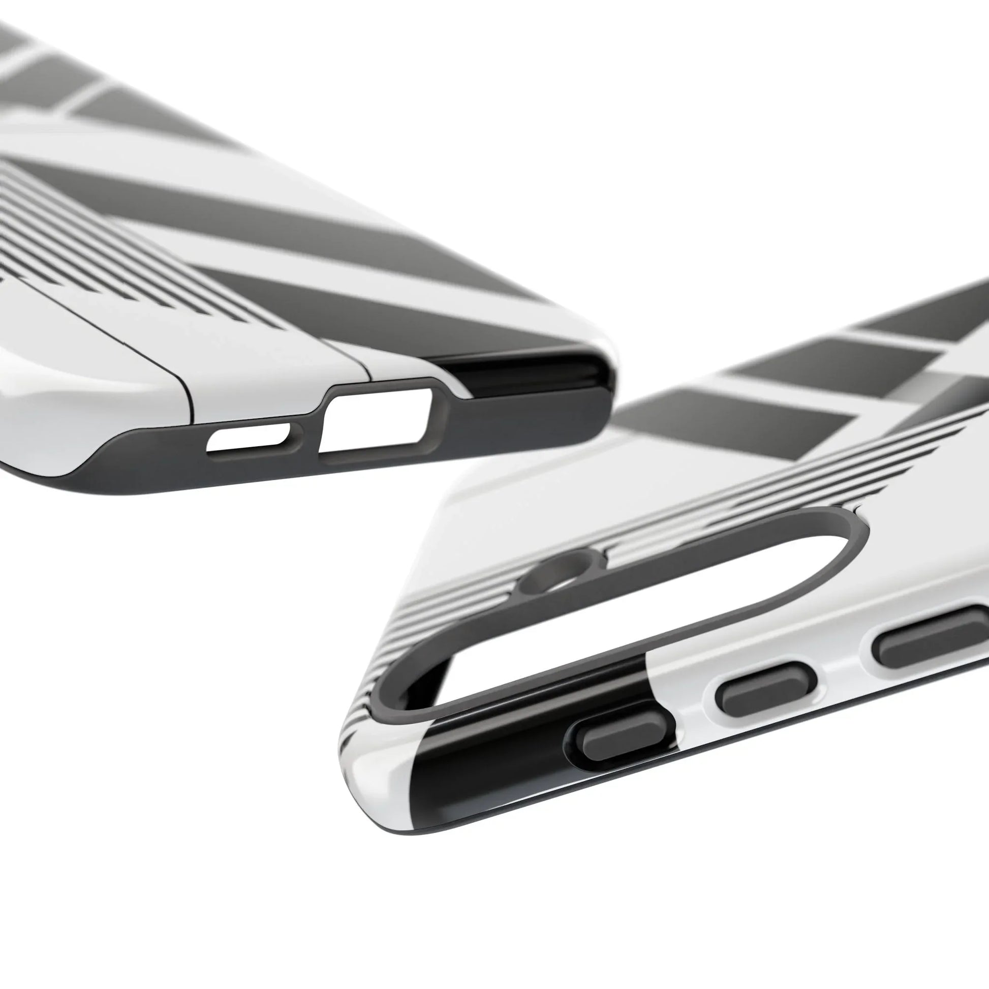 Monochrome Tough Phone Case for iPhone 11-16 and Galaxy S20–S25 - KARARMDESIGN
